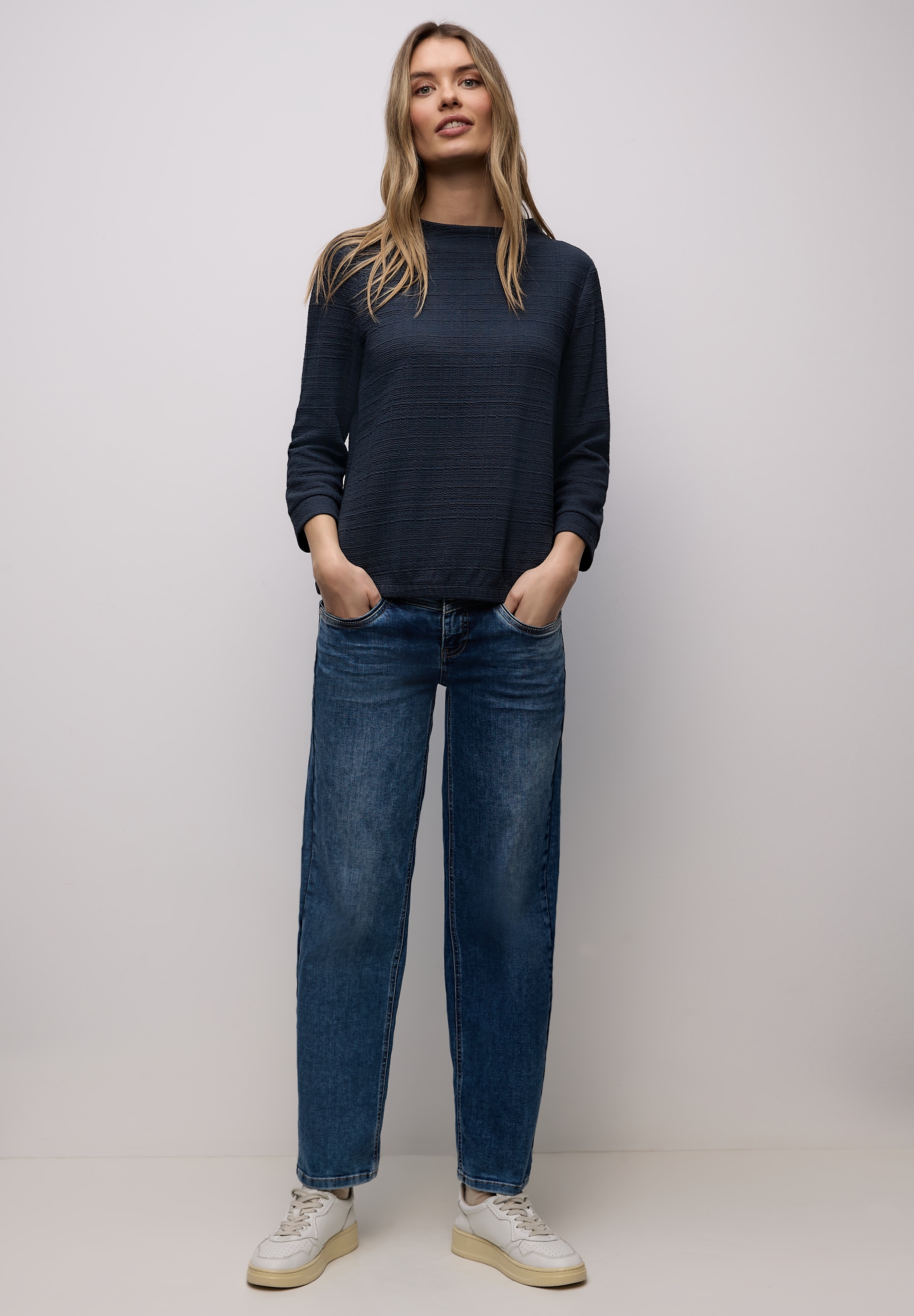 STREET ONE Langarmshirt im soften Baumwoll-Mix