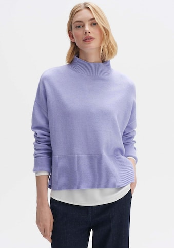 Stehkragenpullover »Pimobi«, mit Drop-Shoulder Nahtdesign