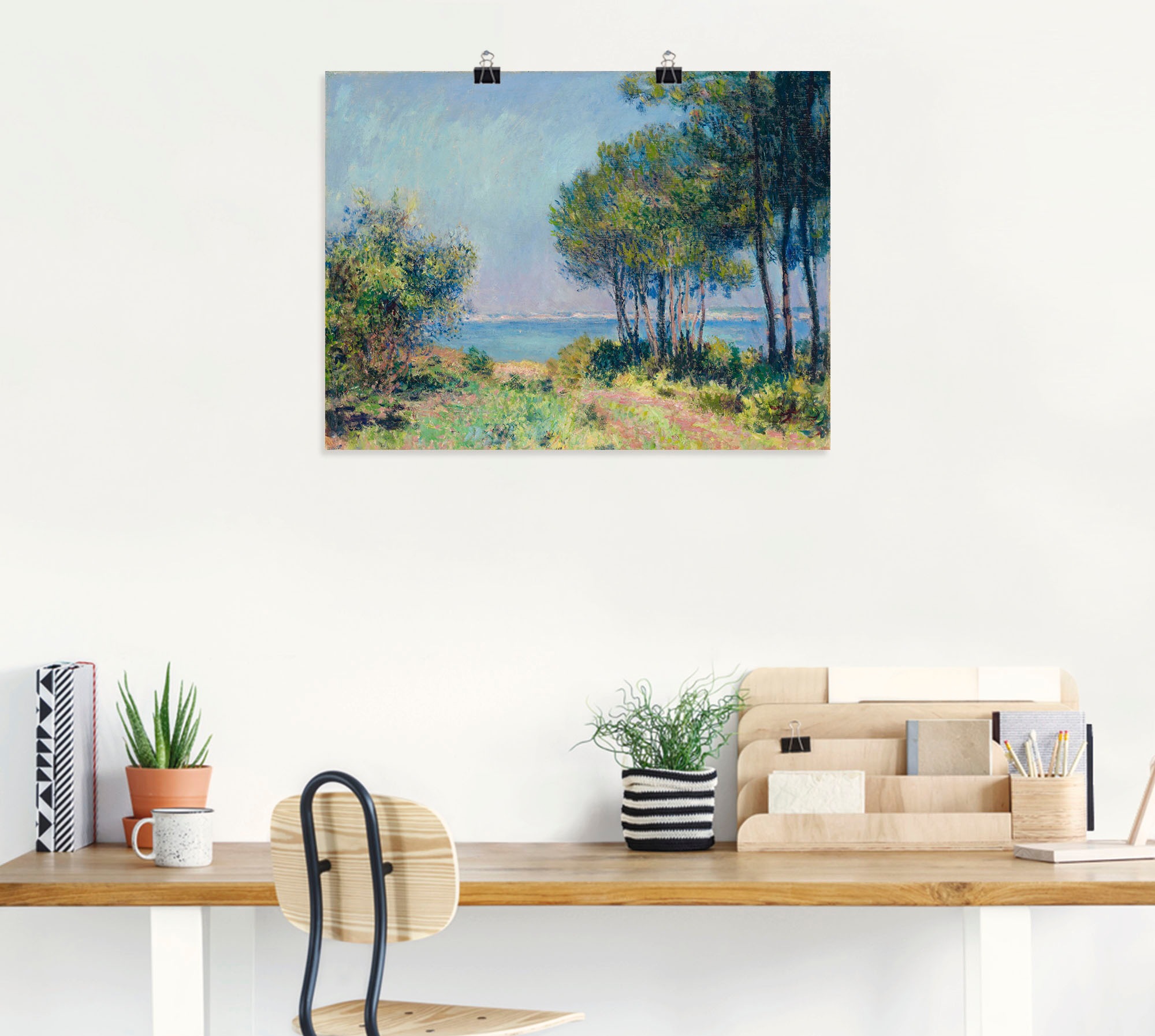 Thumbnail - Artland "Die Küste bei Varengeville. 1882" Gewässer 1 Stk. tlg. ohne Rahmen