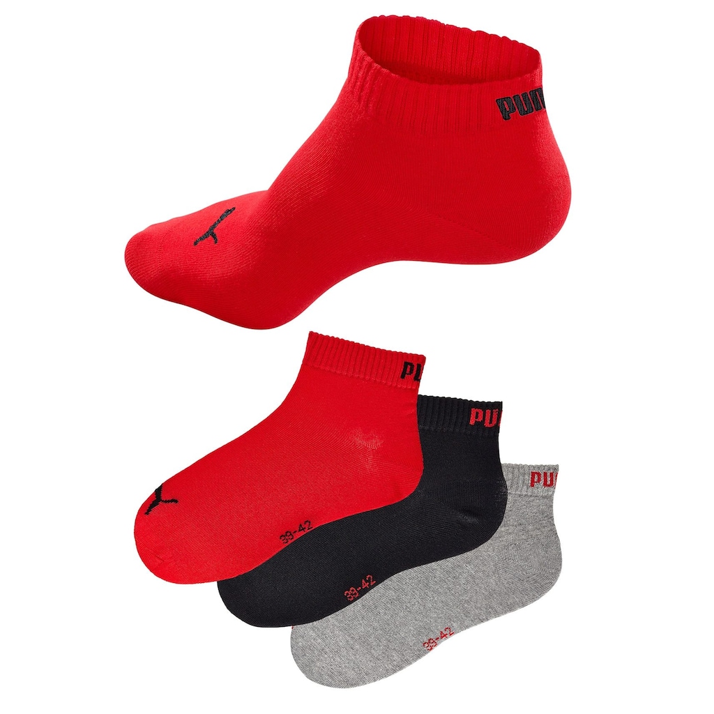 PUMA Kurzsocken, (3 Paar)