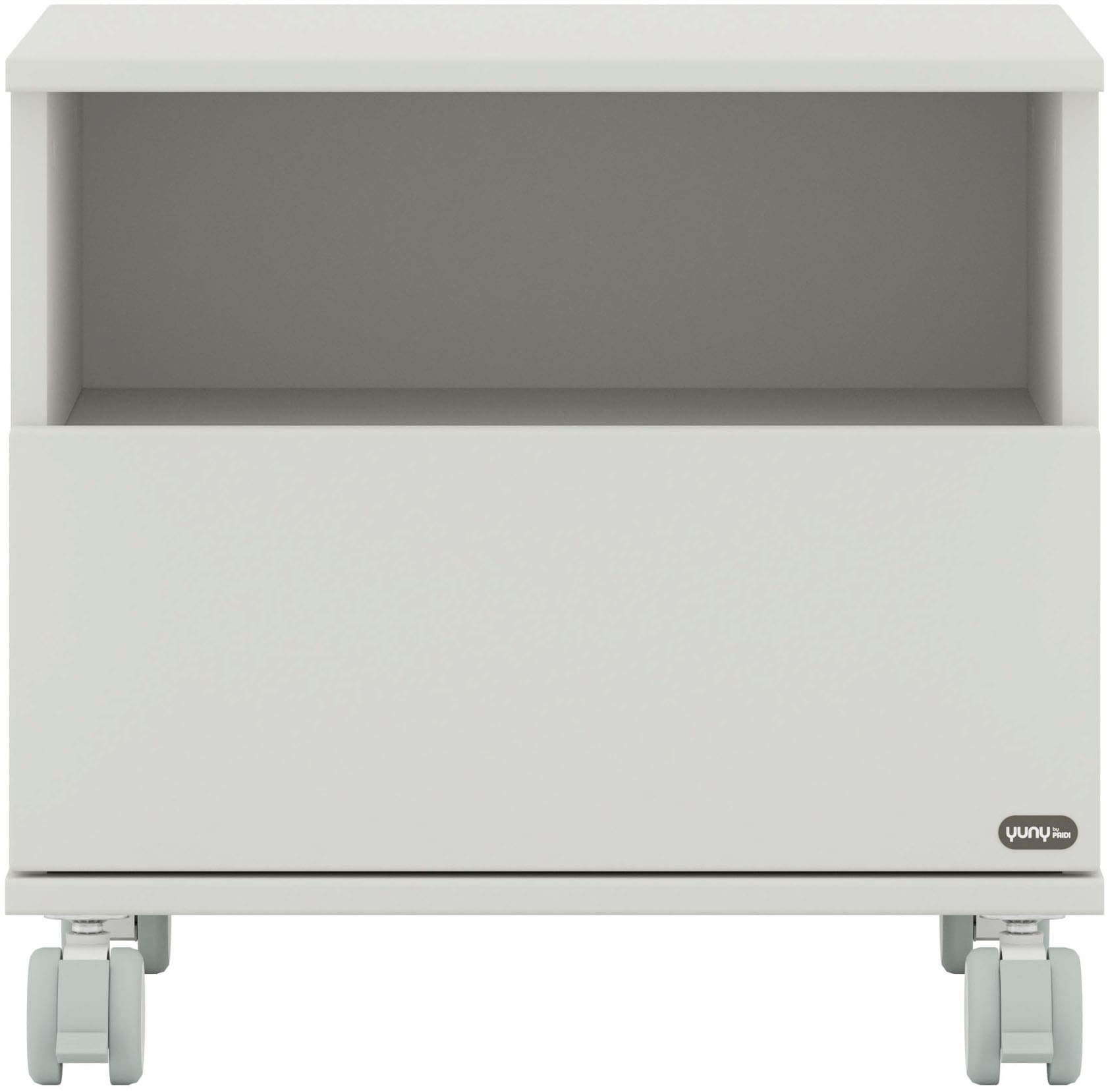 PAIDI Nachtkommode »CUTIE LEA in Weiß, Schublade mit Soft-Close« B/H/T ca. 48/45/40cm, Off-White,  moderner & stabiler Nachttisch aus Holz, feststellbare Rollen