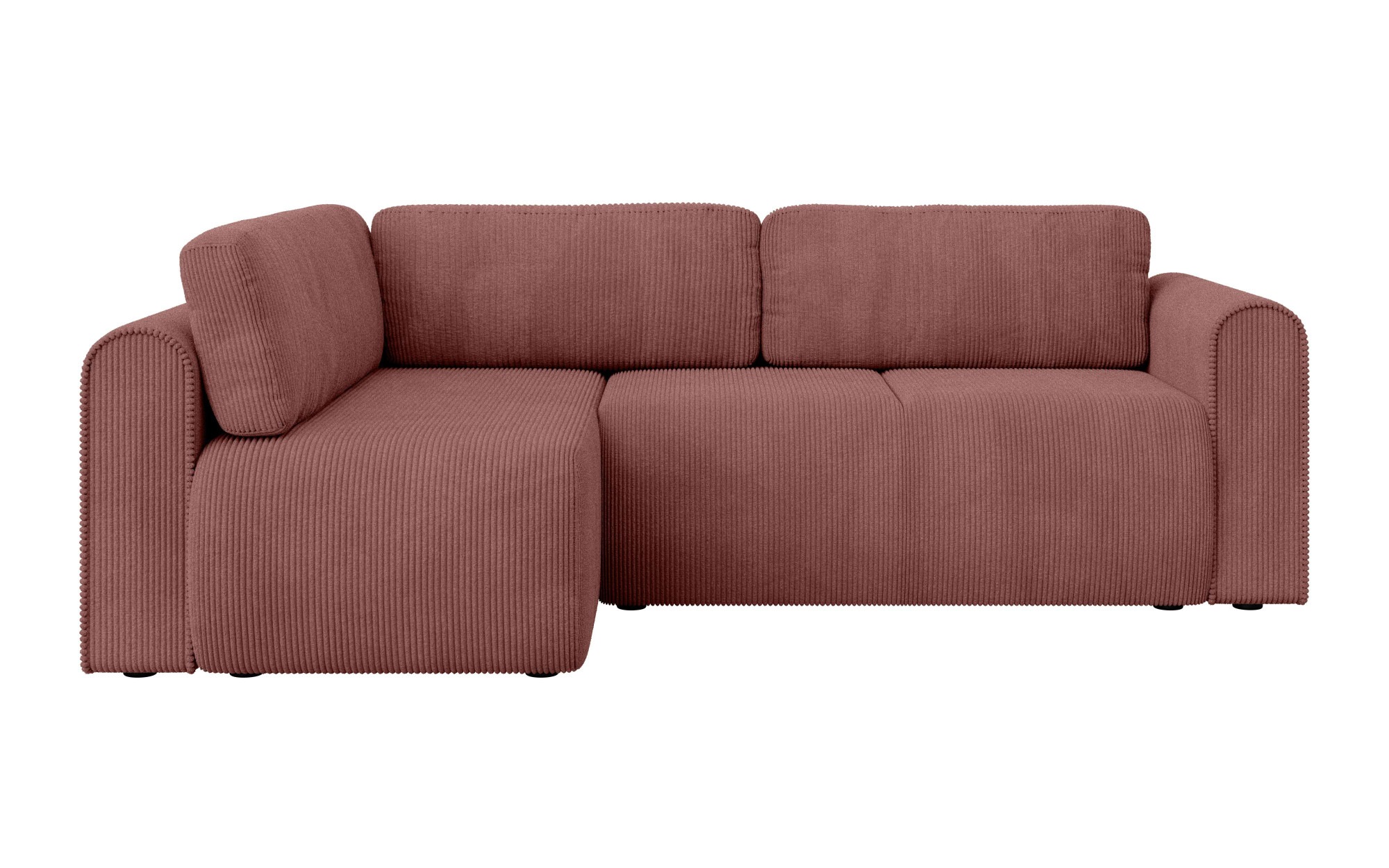 INOSIGN Ecksofa »Zacharia wahlweise Schlafsofa mit Bettkasten, B/T/H 250/166/86 cm«, L-Form mit Wellenunterfederung, Ottomane rechts oder links bestellbar