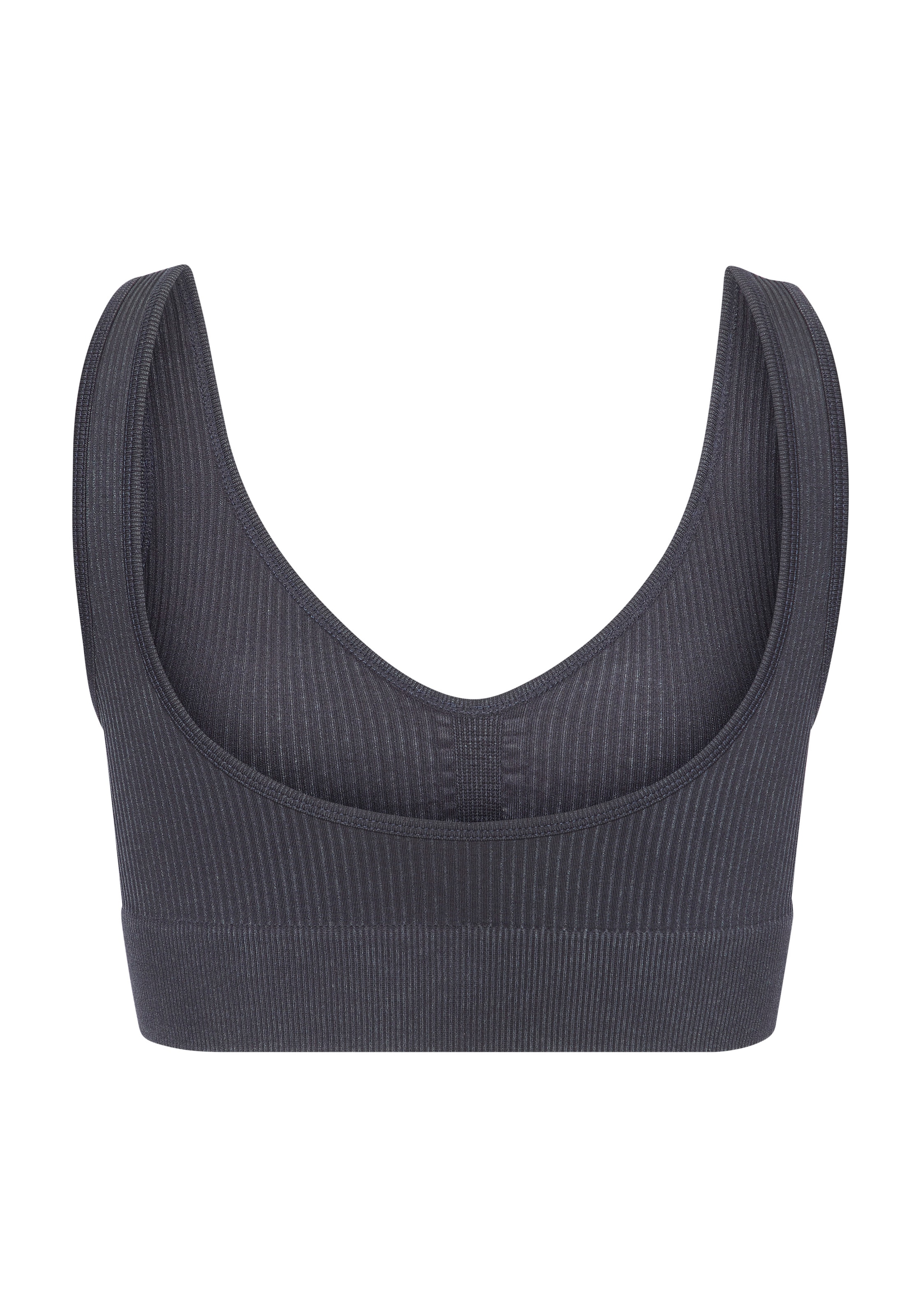 LASCANA ACTIVE Sporttop, mit Rippstruktur und abgerundeten V-Ausschnitt