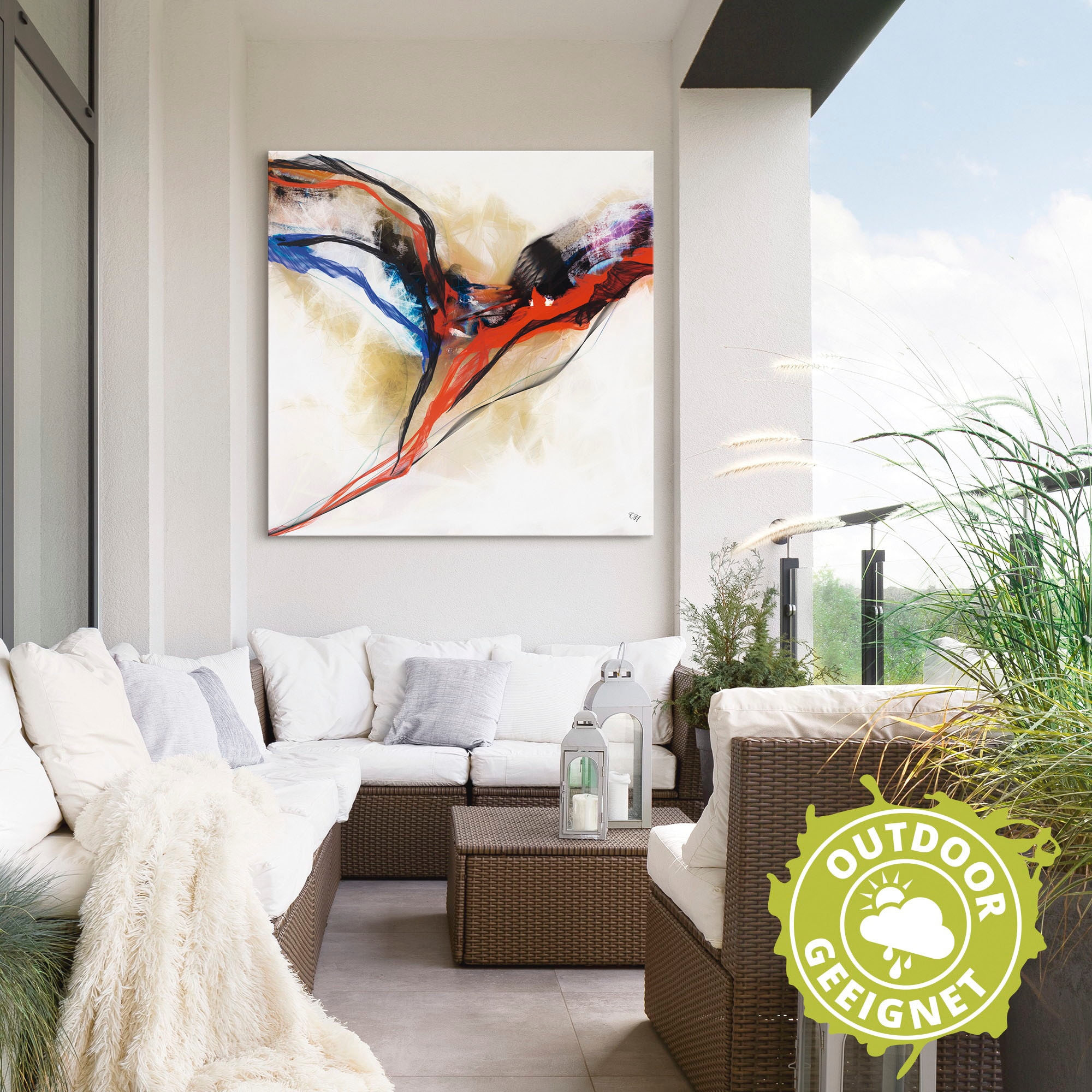 Artland Wandbild »Engel - abstrakt I«, Muster, (1 St.), als Alubild, Outdoorbild, Poster in verschied. Größen