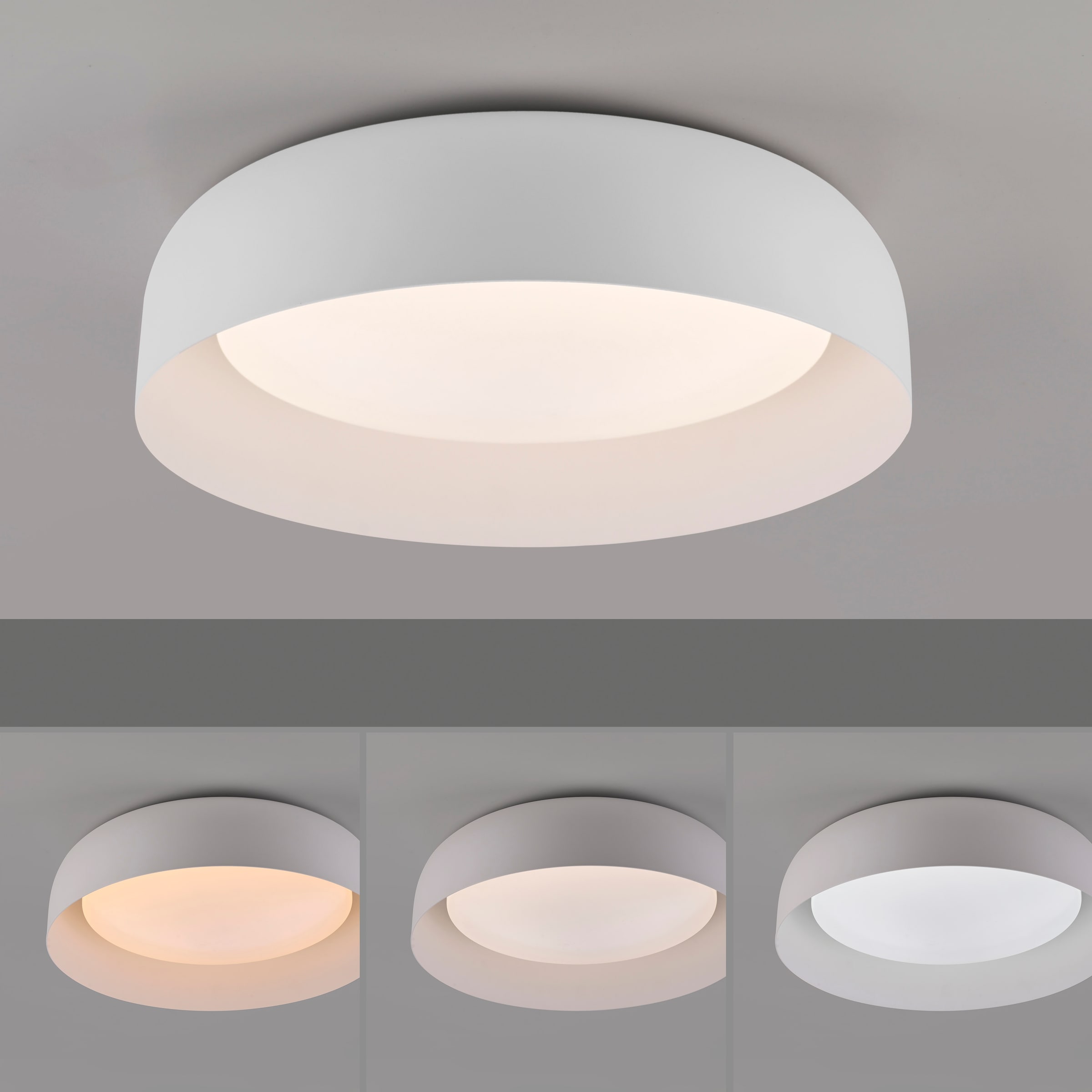 JUST LIGHT Deckenleuchte »OSKO«, 1 flammig, Leuchtmittel LED-Board | LED fest integriert, LED, Fernbedienung, Funk inkl.