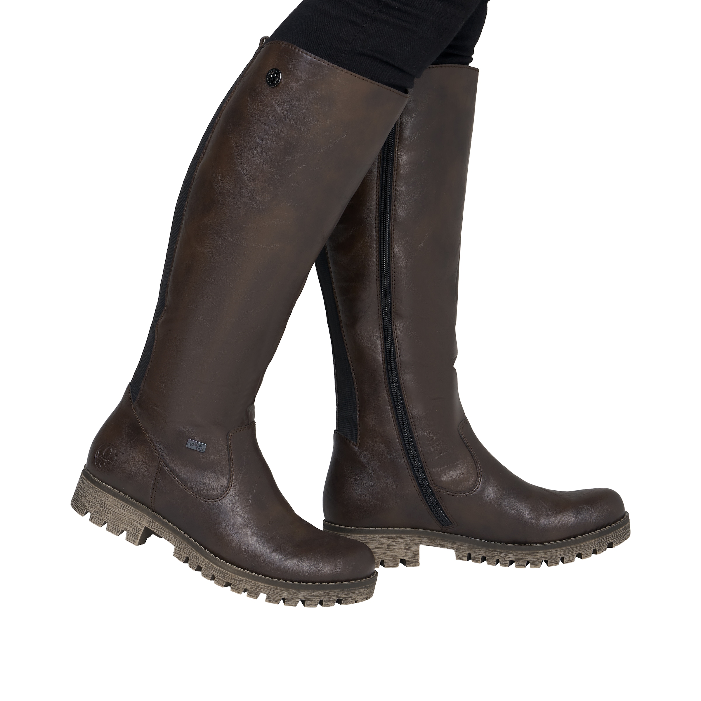 Rieker Winterstiefel  , Langschaftstiefel, Winterstiefel im klassischen Look, TEX-Membran