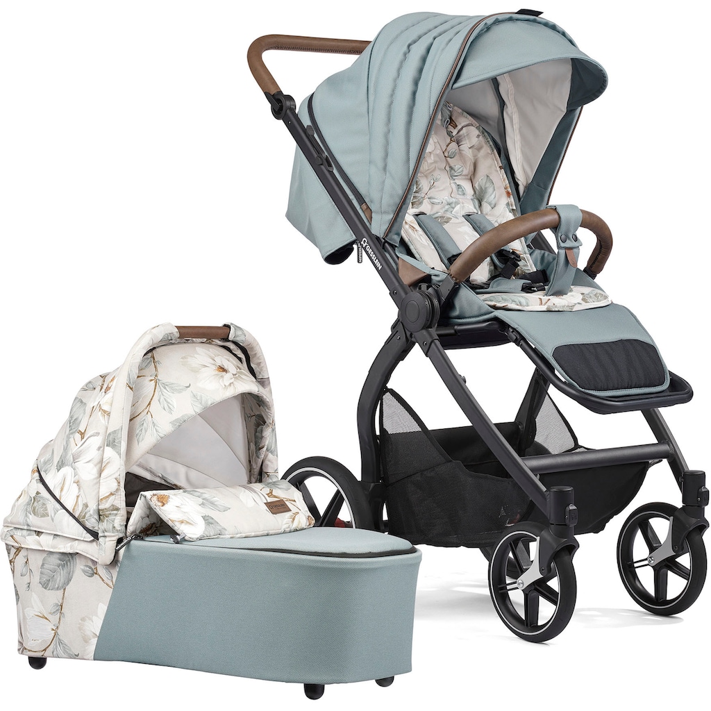 Gesslein Kombi-Kinderwagen »FX4 Soft+ mit Aufsatz Swing schwarz, aqua mint«