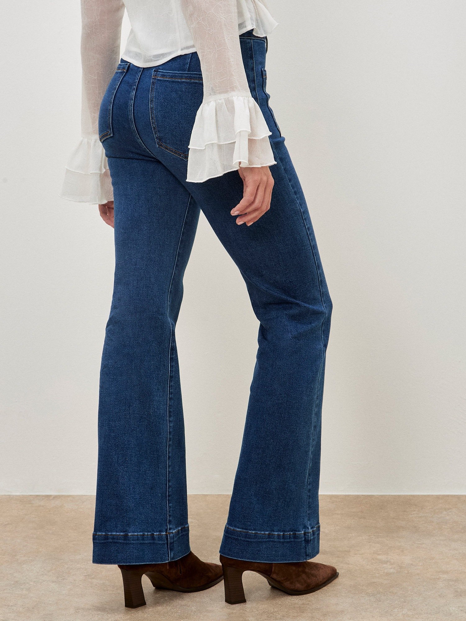 Apricot Weite Jeans »Luci Flare Jeans« mit Patch-Taschen vorne