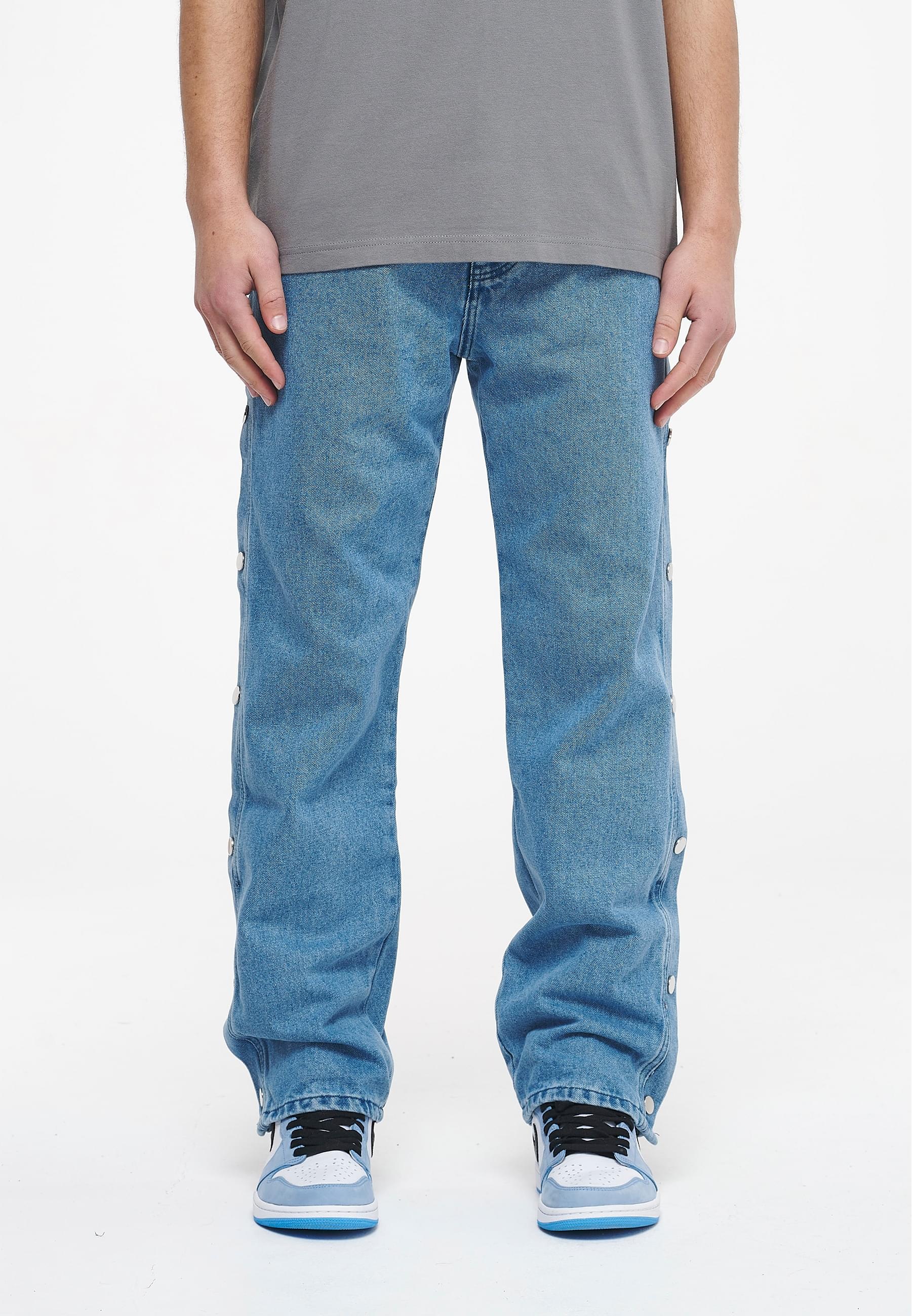 2Y Studios Bequeme Jeans »2Y Studios Herren 2Y Premium Buttoned Straight Jeans«, (1 tlg.)