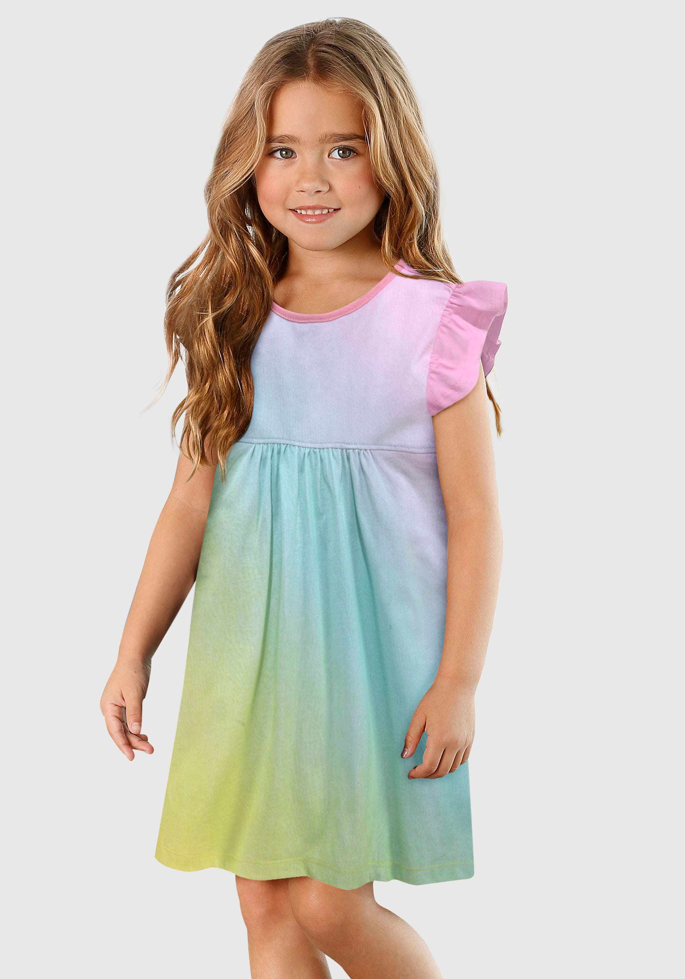 kleinen mit BAUR Flügelärmeln bestellen | Jerseykleid, KIDSWORLD online