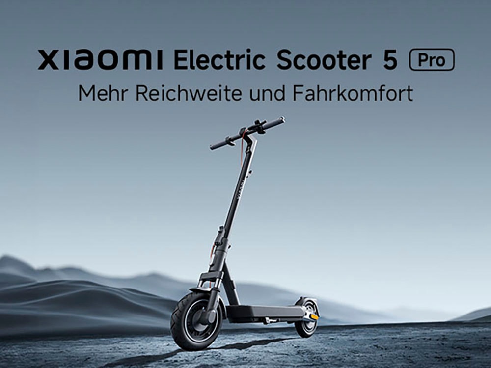 Xiaomi E-Scooter »Electric Scooter 5 Pro«, Electric Scooter, mit Straßenzulassung, bis zu 60 km Reichweite