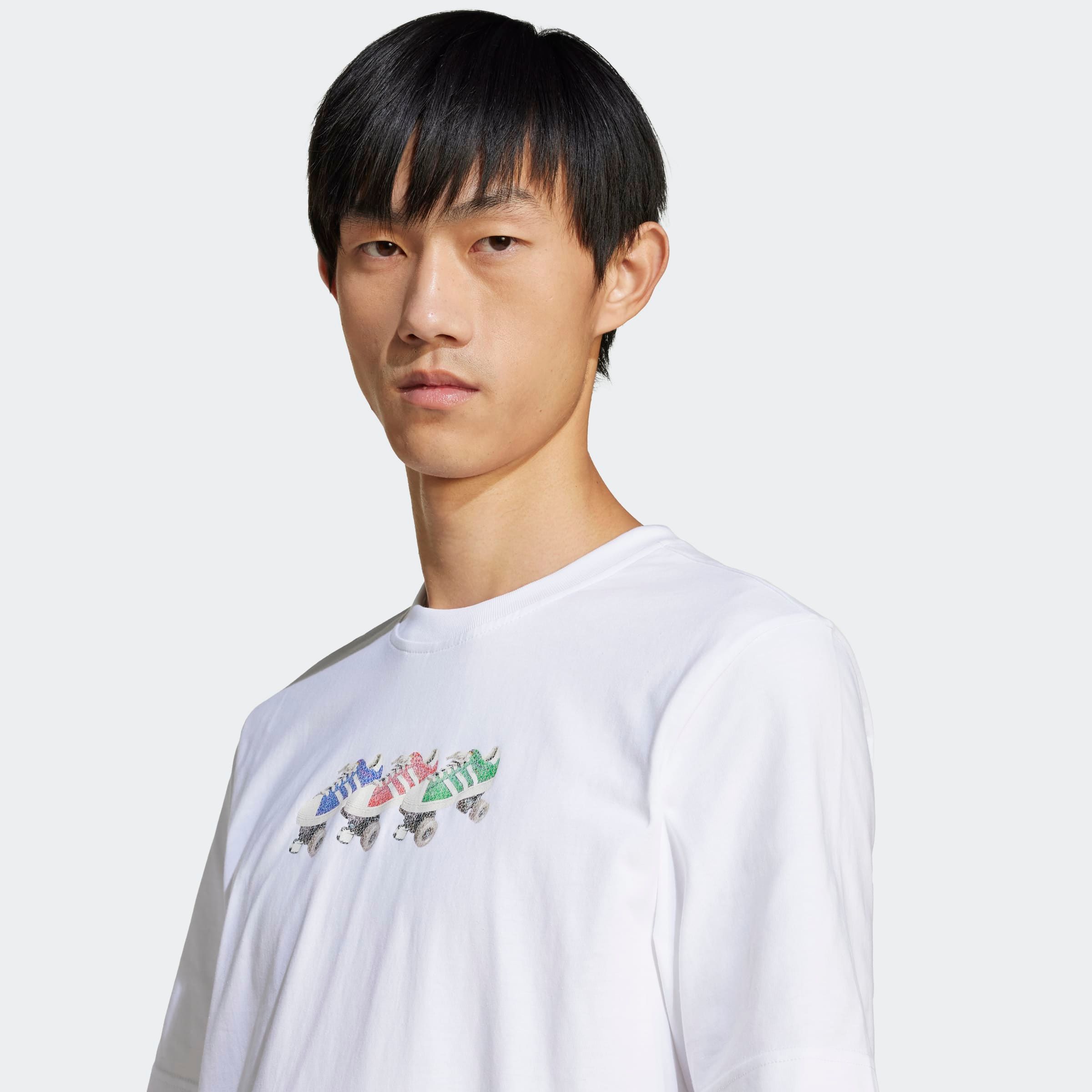 Thumbnail - adidas Originals T-Shirt "Q12 TS ROLLER" sportlicher Stil, mit Grafikmotiv, aus weichem Single Jersey