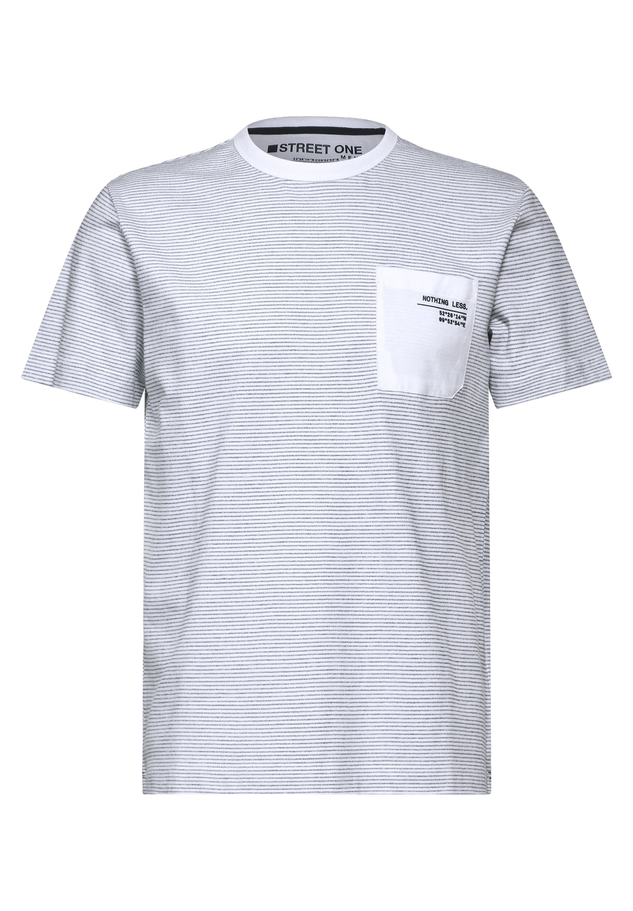 STREET ONE MEN T-Shirt, aus reiner Baumwolle