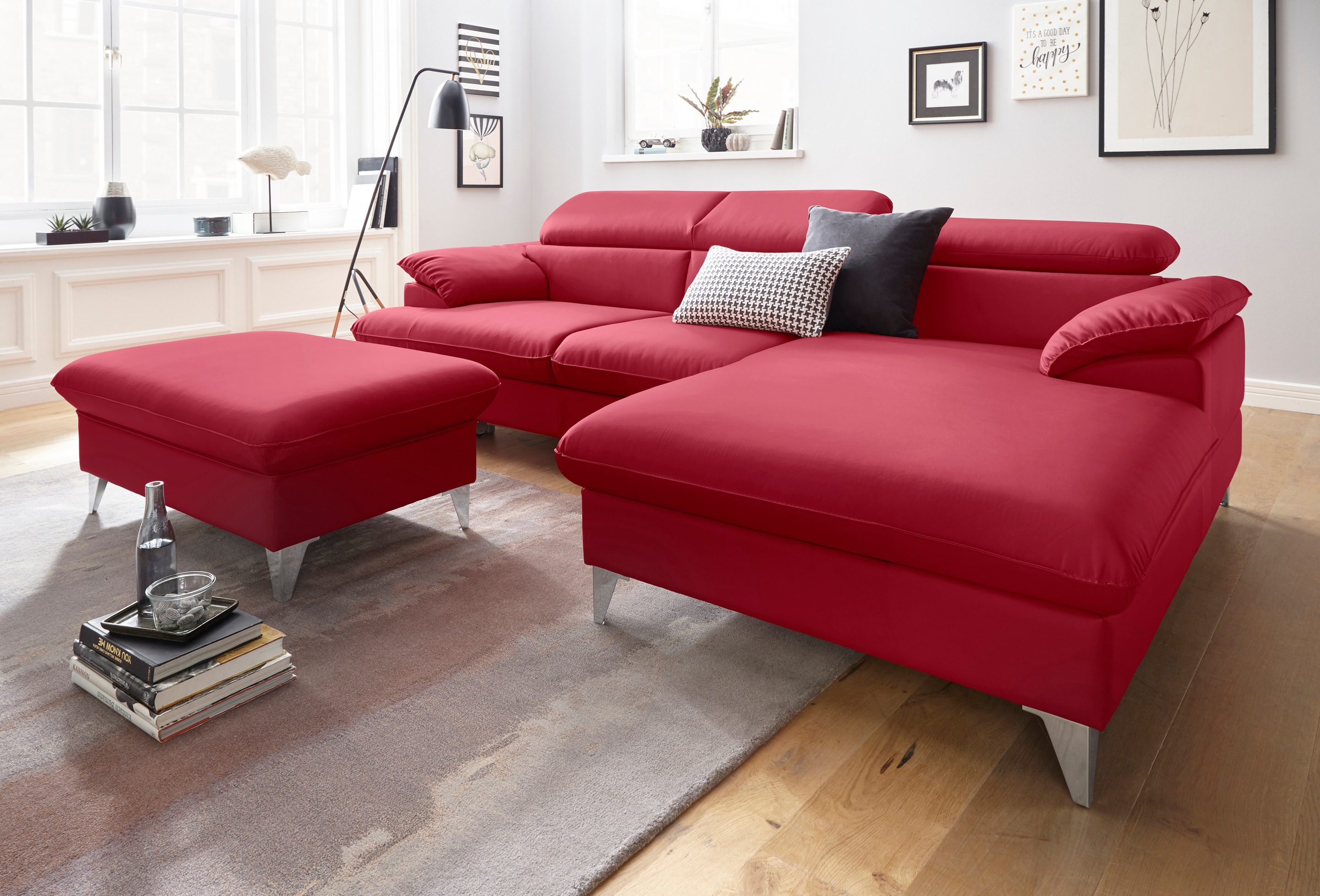 COTTA Polstergarnitur "Caluso L-Form", (2 tlg.), Set bestehend aus: Ecksofa günstig online kaufen