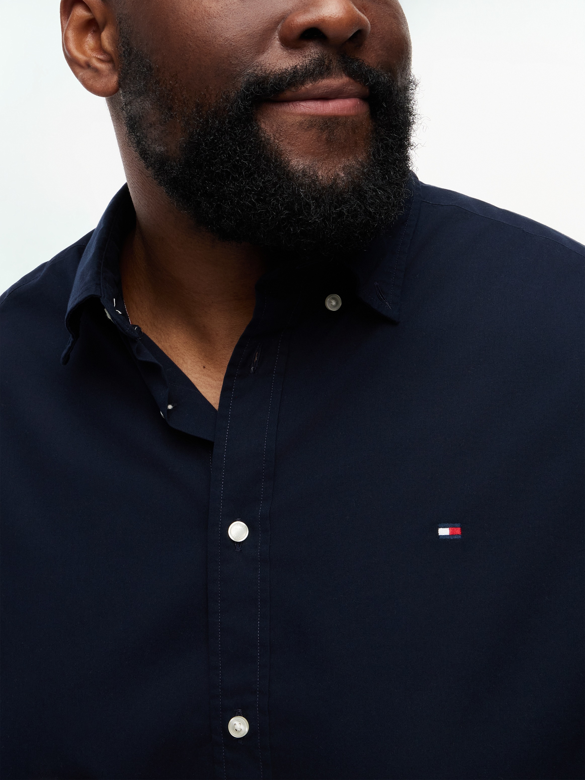 Tommy Hilfiger Big & Tall Kurzarmhemd »BT-FLEX POPLIN SOLID« Große Größen