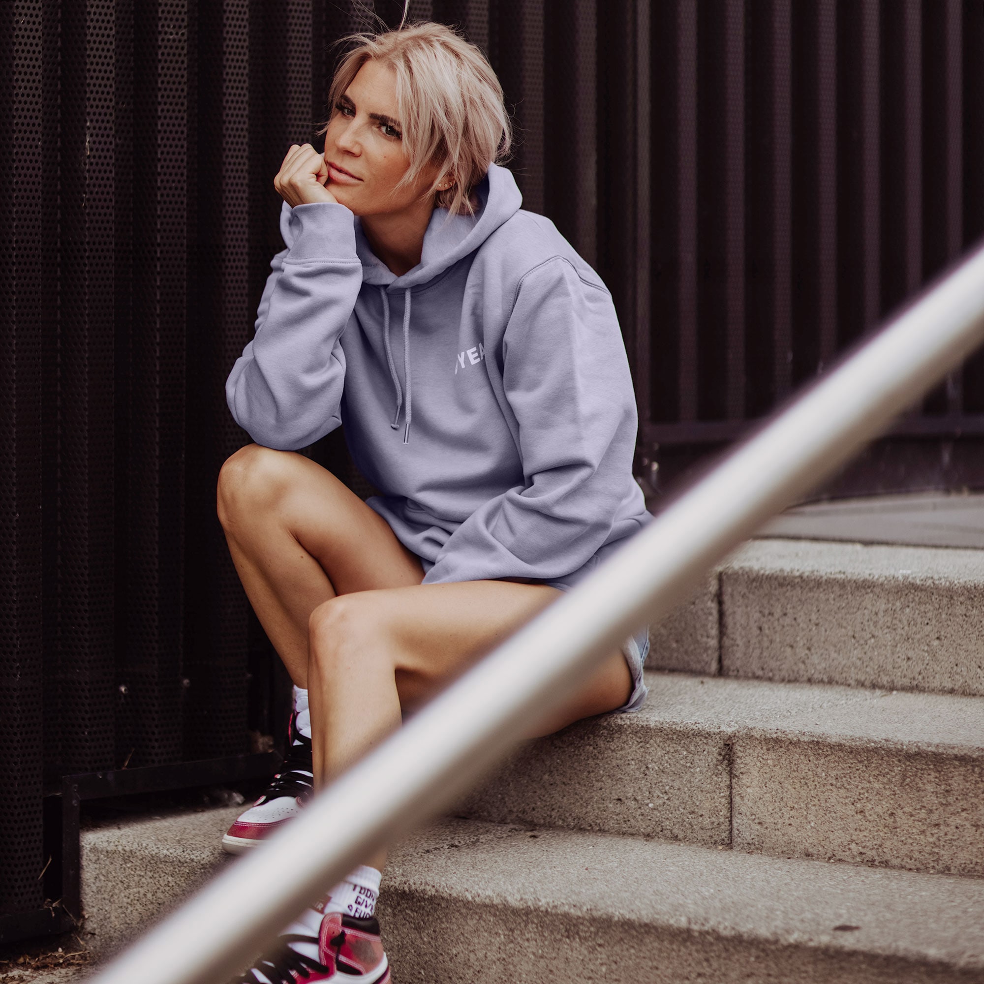 YEAZ Kapuzenpullover »Hoodie Vintage Lavender (unisex) CUSHY«