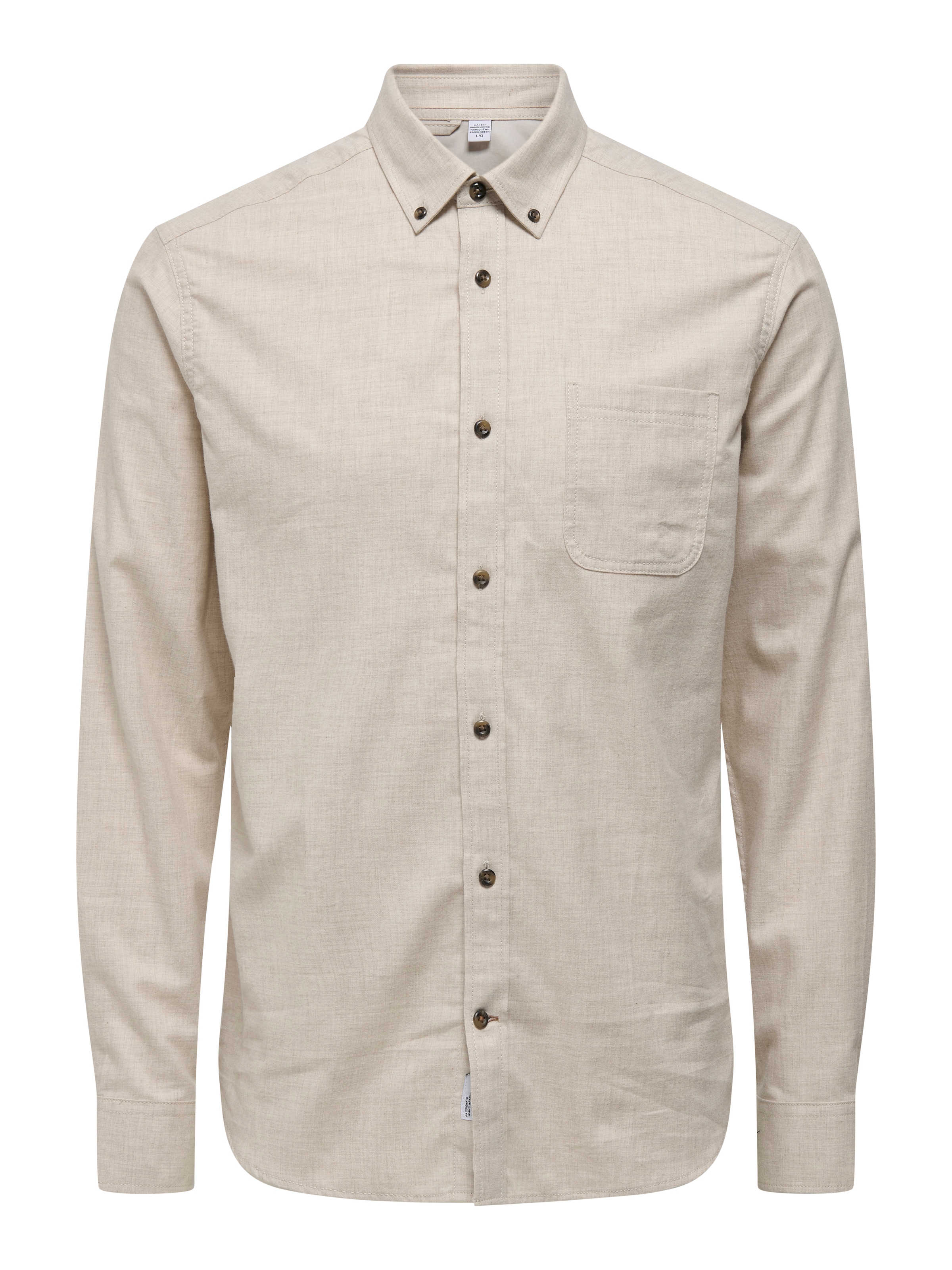 ONLY & SONS Langarmhemd »ONSROAD LIFE REG MELANGE LS SHIRT NOOS«