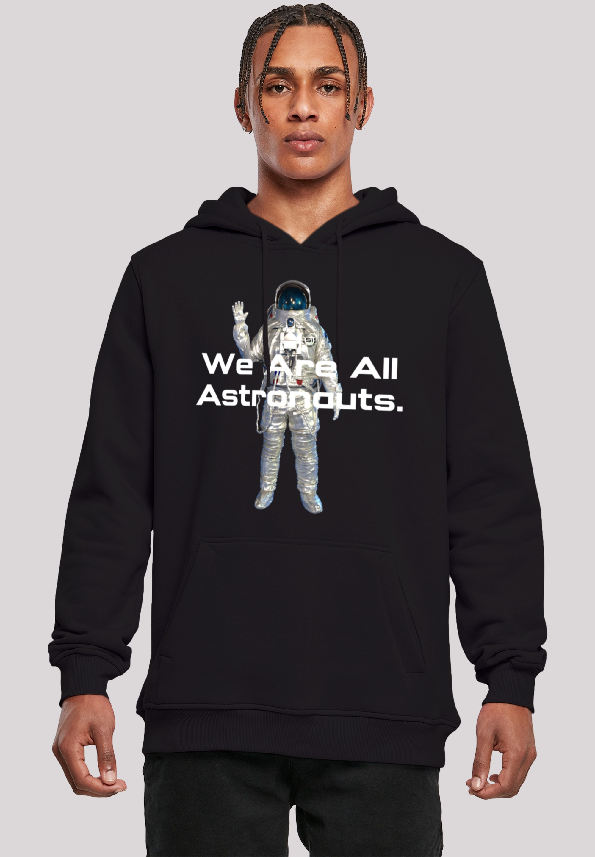 F4NT4STIC Kapuzenpullover "PHIBER SpaceOne We are all astronauts", Print