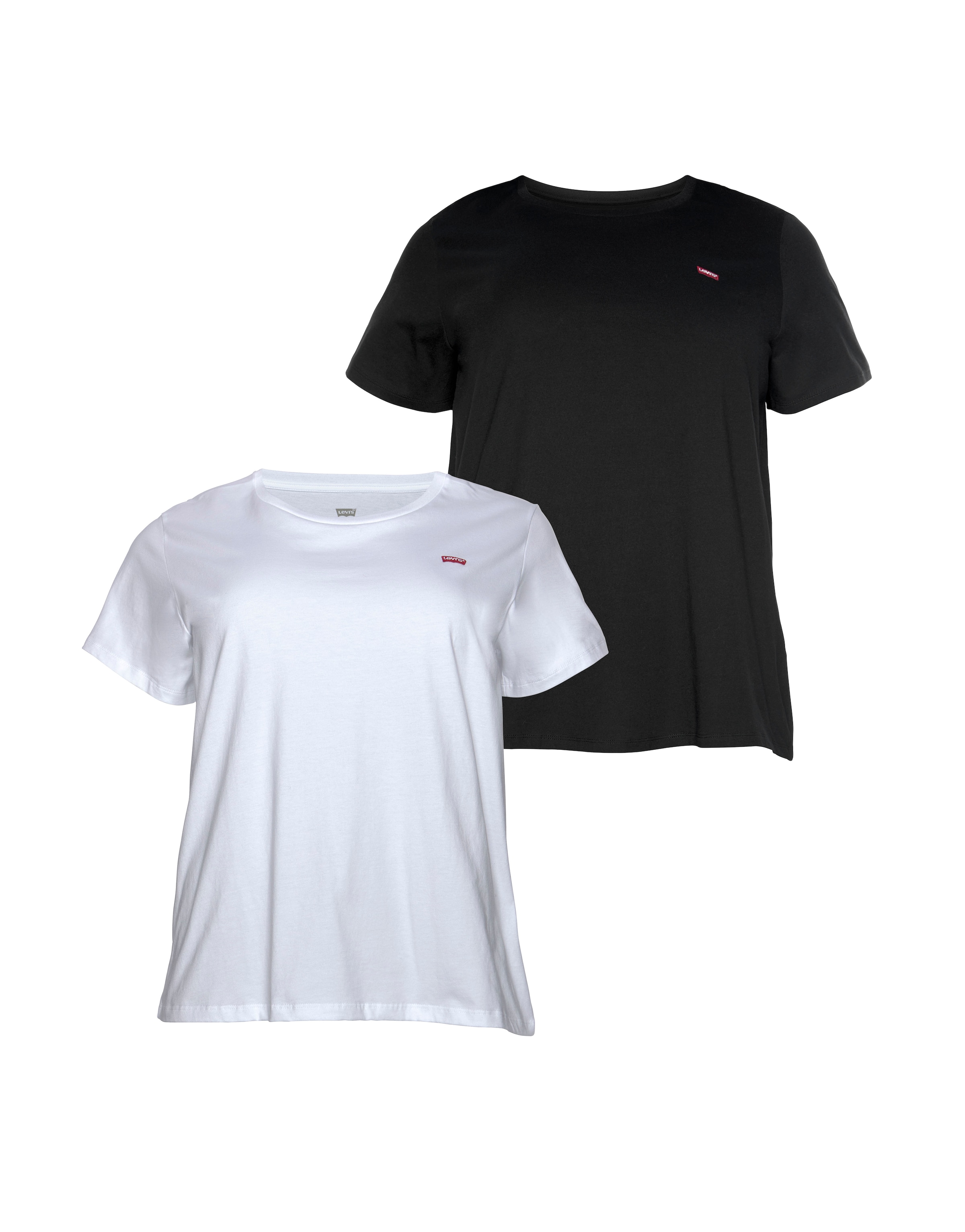 Levi's® Plus T-Shirt »Perfect Crew«, (2er-Pack)