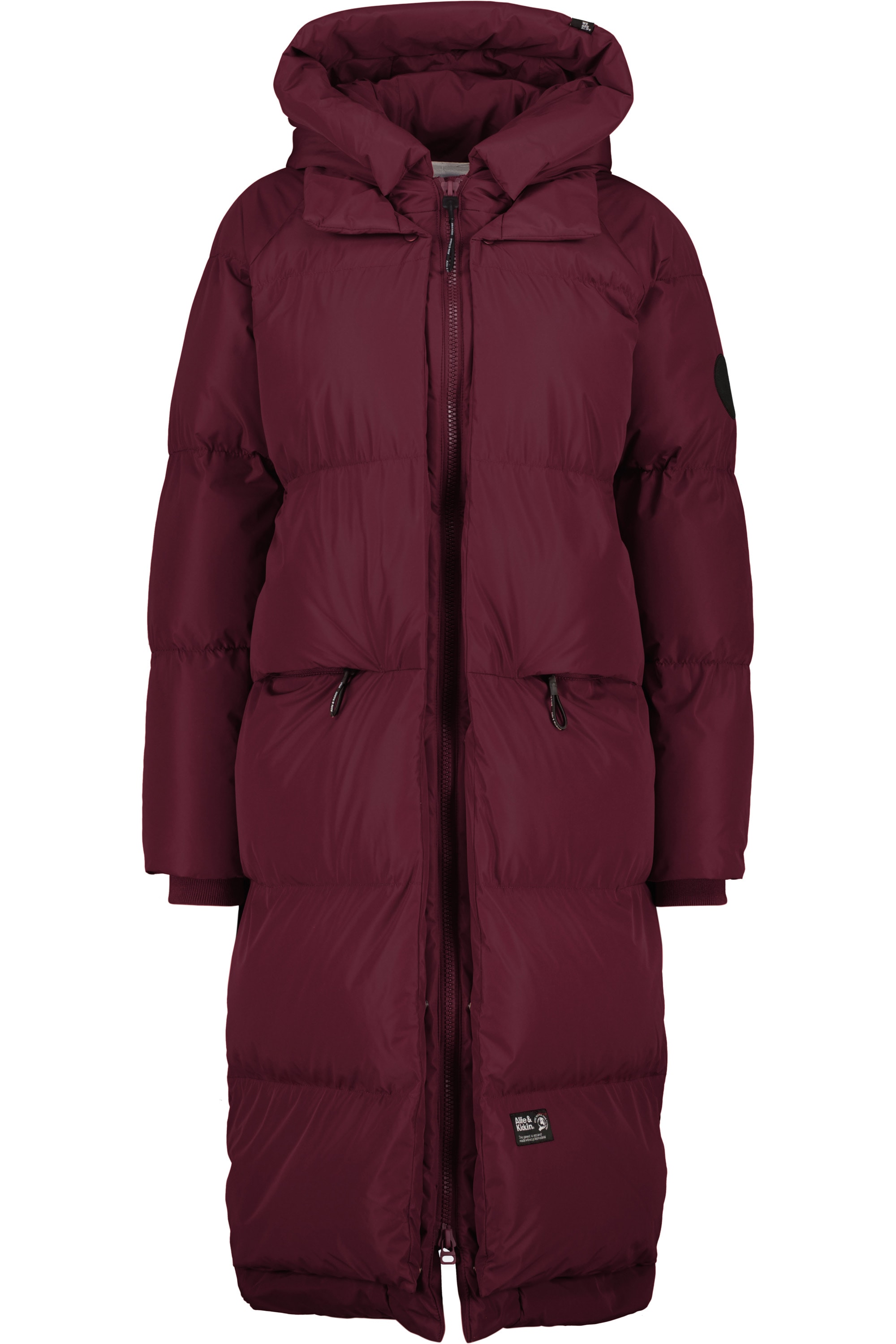 Winterjacke »Damen OanaAK A«, Langer gefütterter Steppmantel in gerade Passform und...