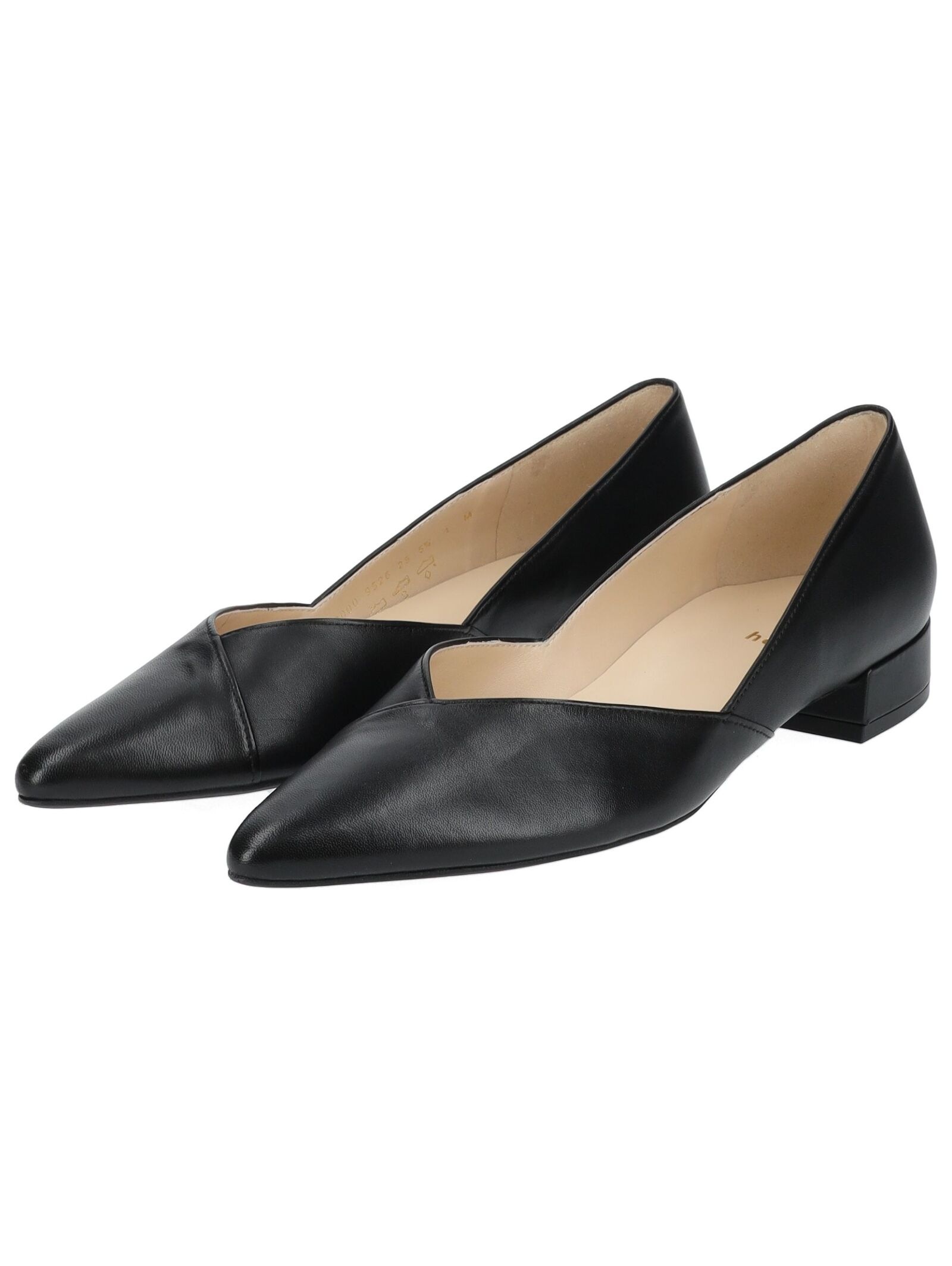 Ballerina HÖGL "Högl Ballerinas Leder", Damen, Gr. 40, schwarz, Leder, Schuhe Ballerina 3
