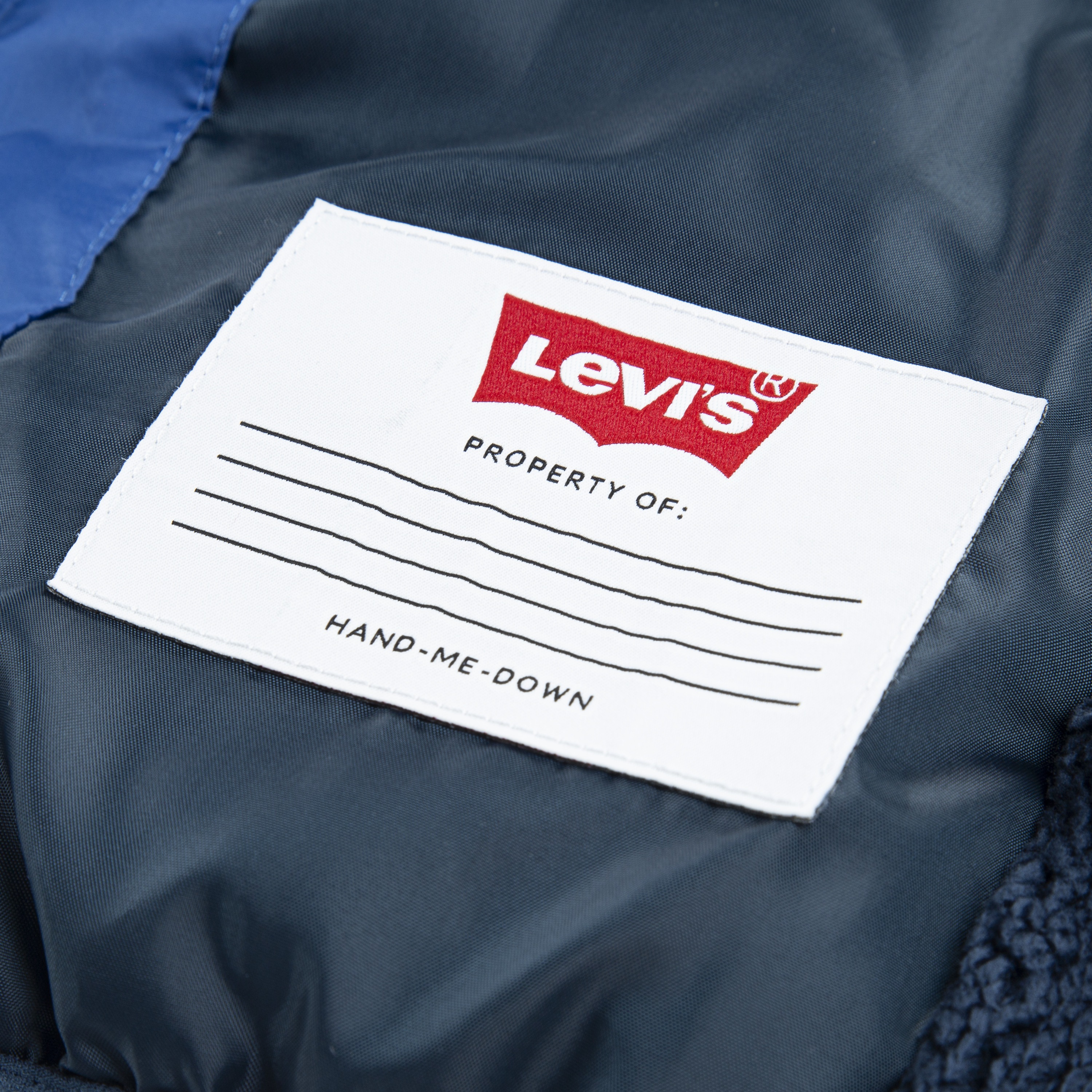 Thumbnail - Levis Kids Steppjacke "LVB SHERPA LINED MDWT PU" mit Kapuze warm wattiert