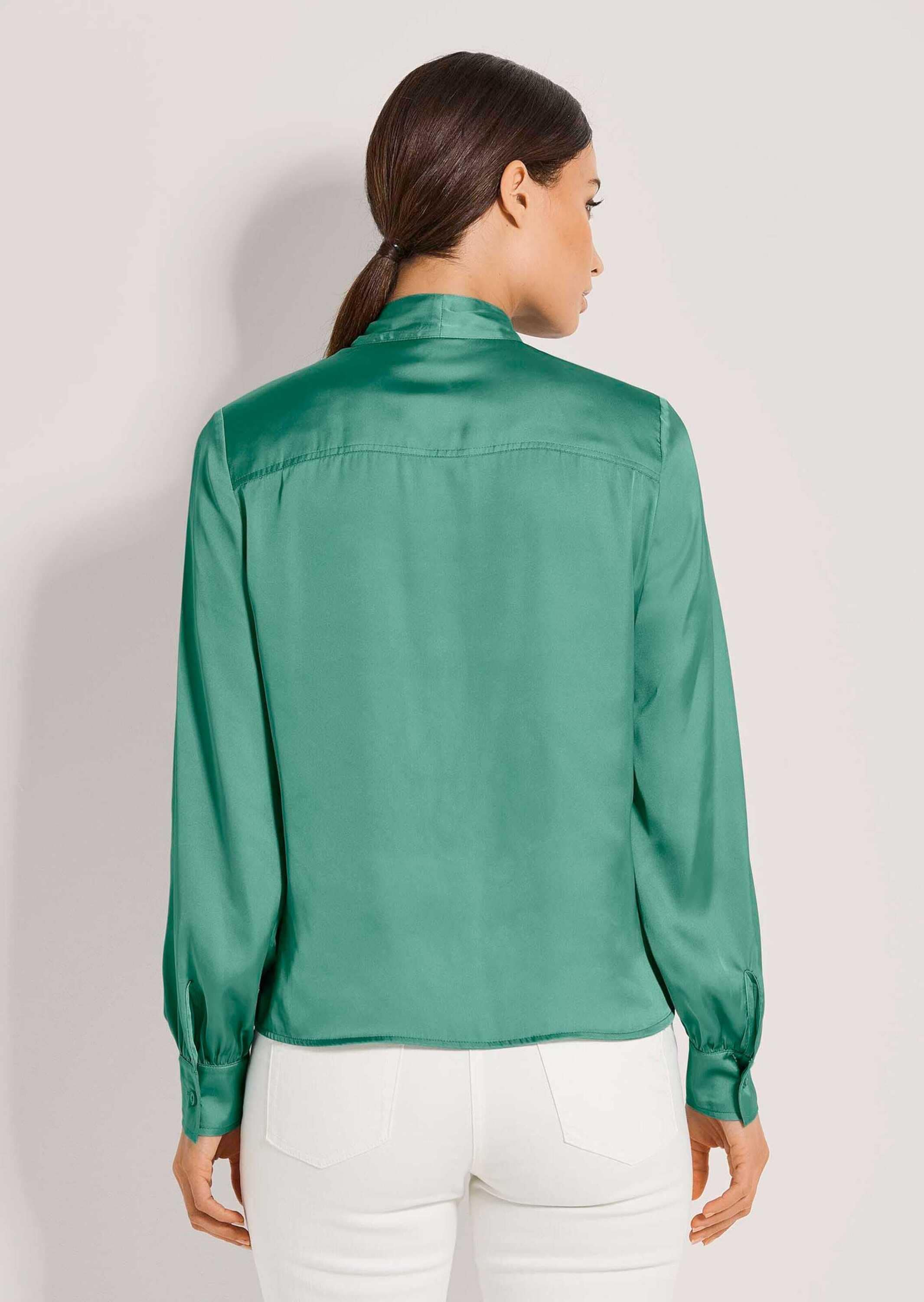 MADELEINE Langarmbluse »Bluse Satinbluse mit Schluppe«
