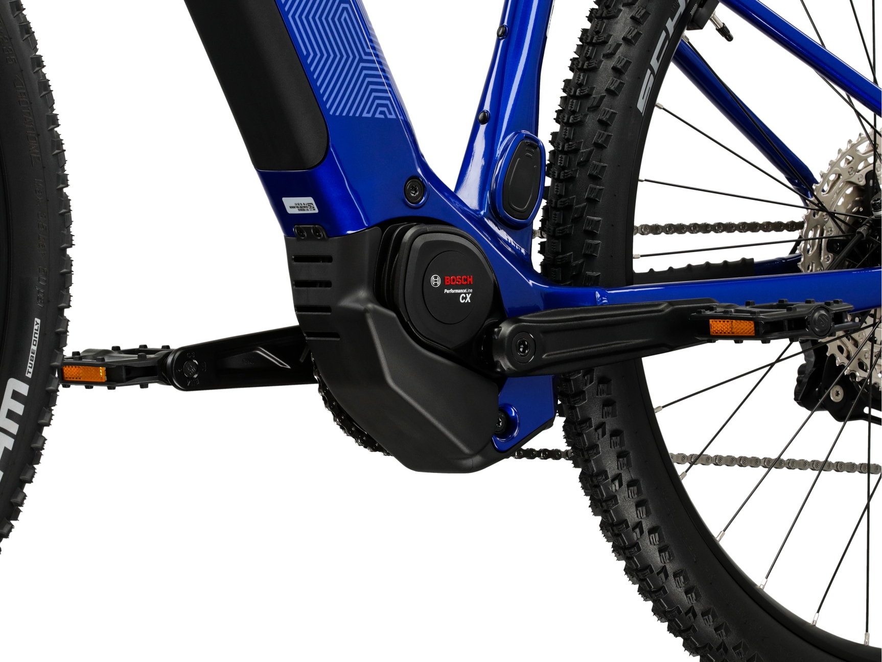 Kross »Influx Hybrid 4.0 21,3Ah / Bosch 800 Wh 29" blau 12 Gänge 2026« 12 Gang Shimano DEORE M6100 Schaltwerk Kettenschaltung Mittelmotor 250 W BOSCH PERFORMANCE LINE CX 36 V/250 W, Mittelmotor