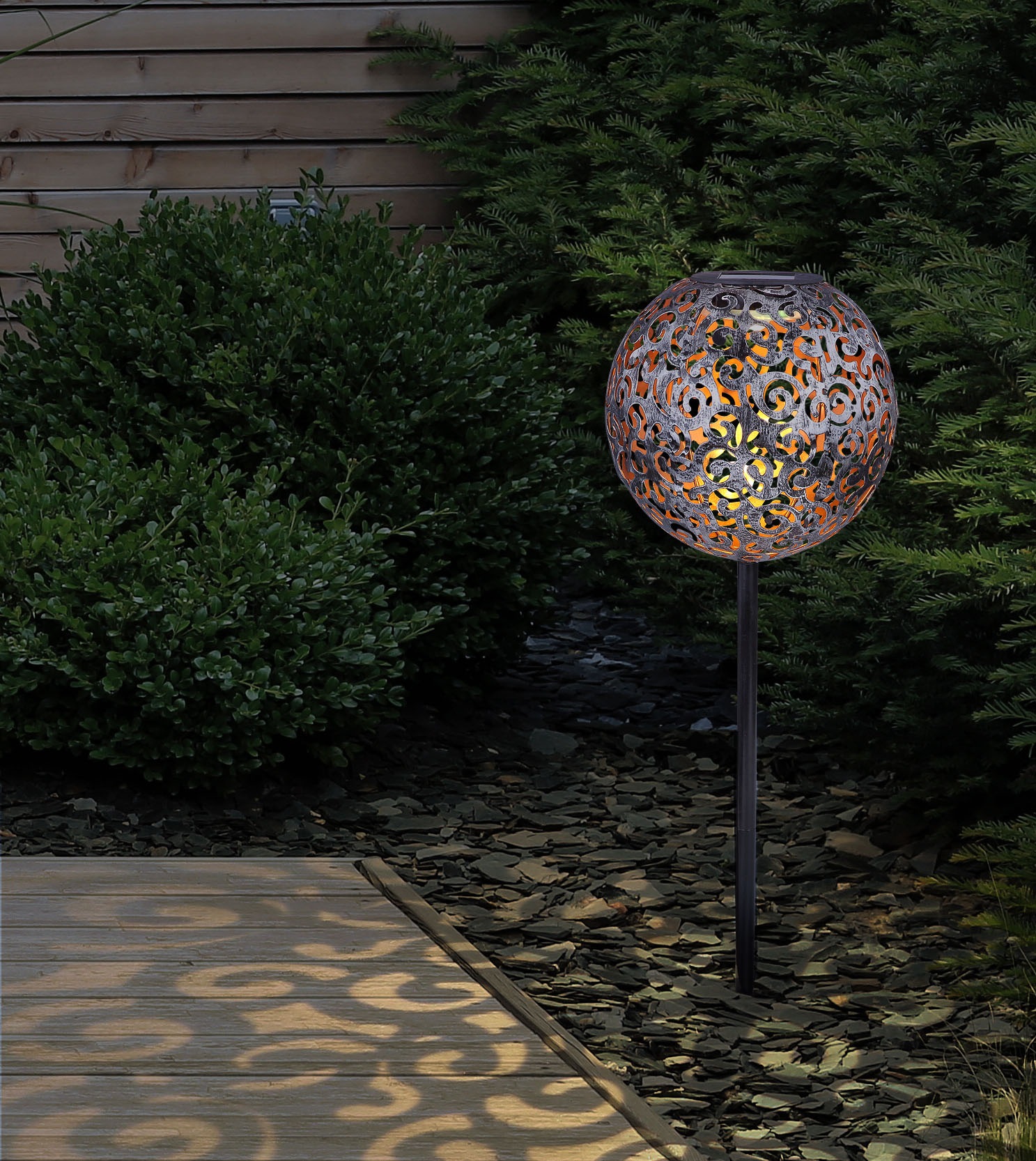 GLOBO LIGHTING LED Solarleuchte "SOLAR", 1 flammig, Leuchtmittel LED-Modul günstig online kaufen