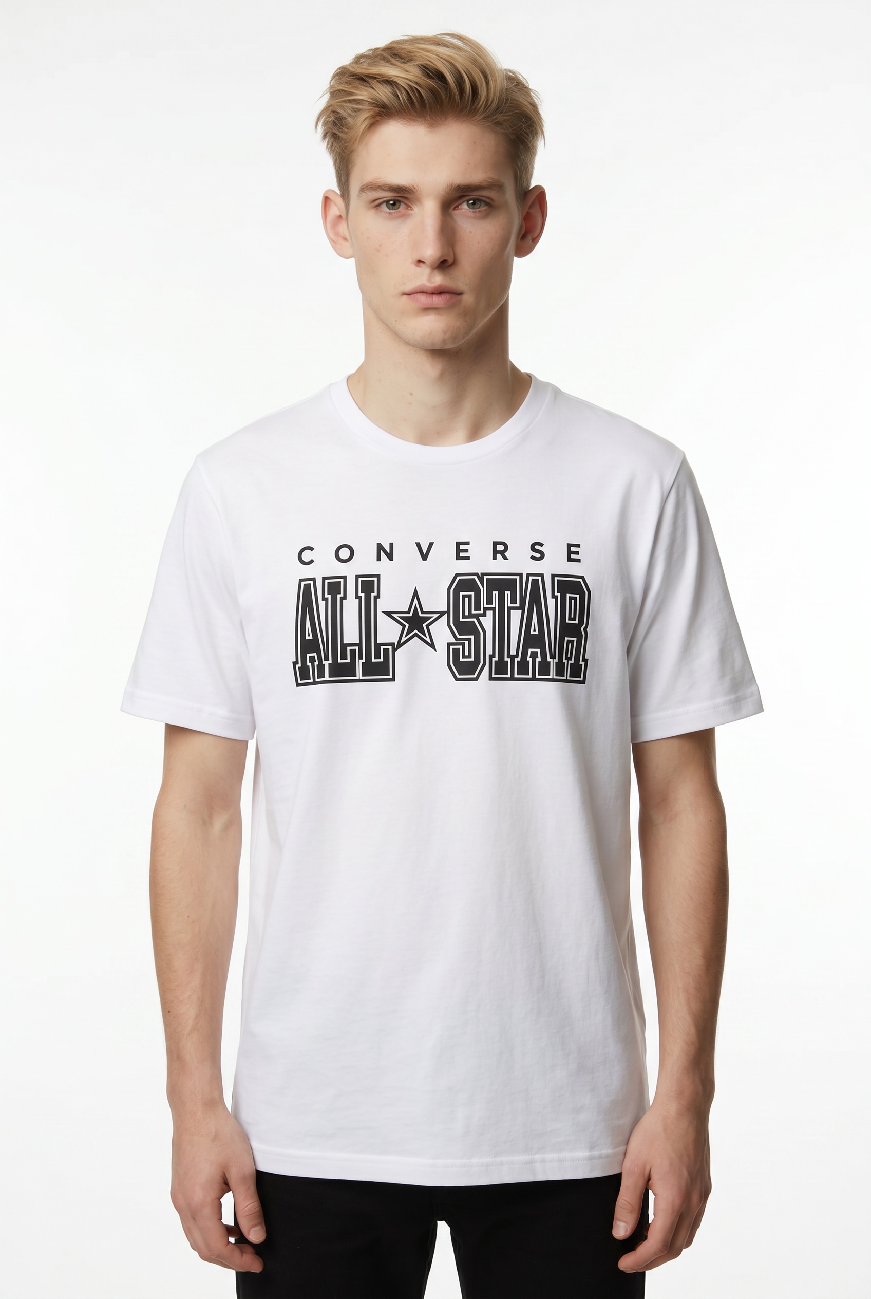 Converse T-Shirt "CONVERSE ARCH ALL STAR TEE" Kurzarm, mit Rundhalsausschnitt, aus Baumwolle und Polyester