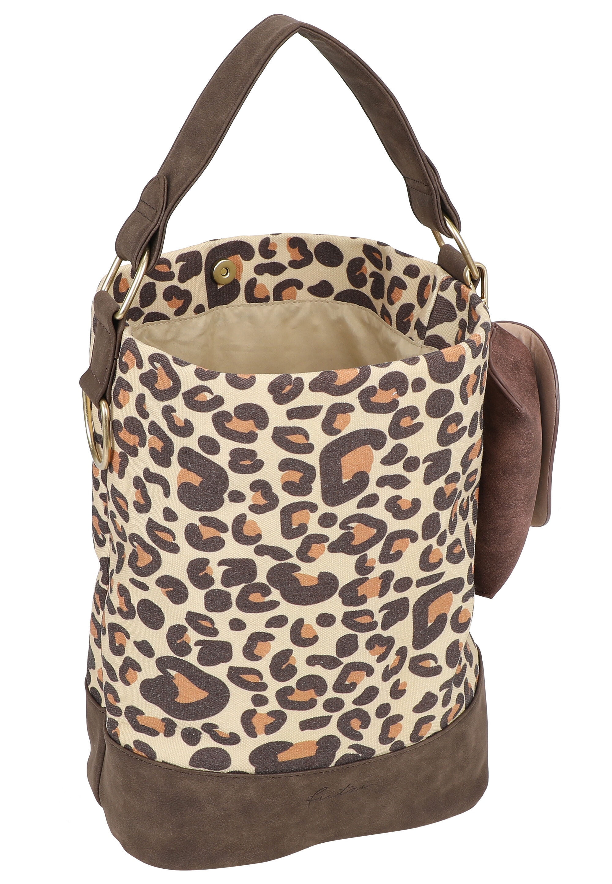 Fritzi aus Preußen Schultertasche »Izzy07 Limited Leo Camel« mit Leomuster