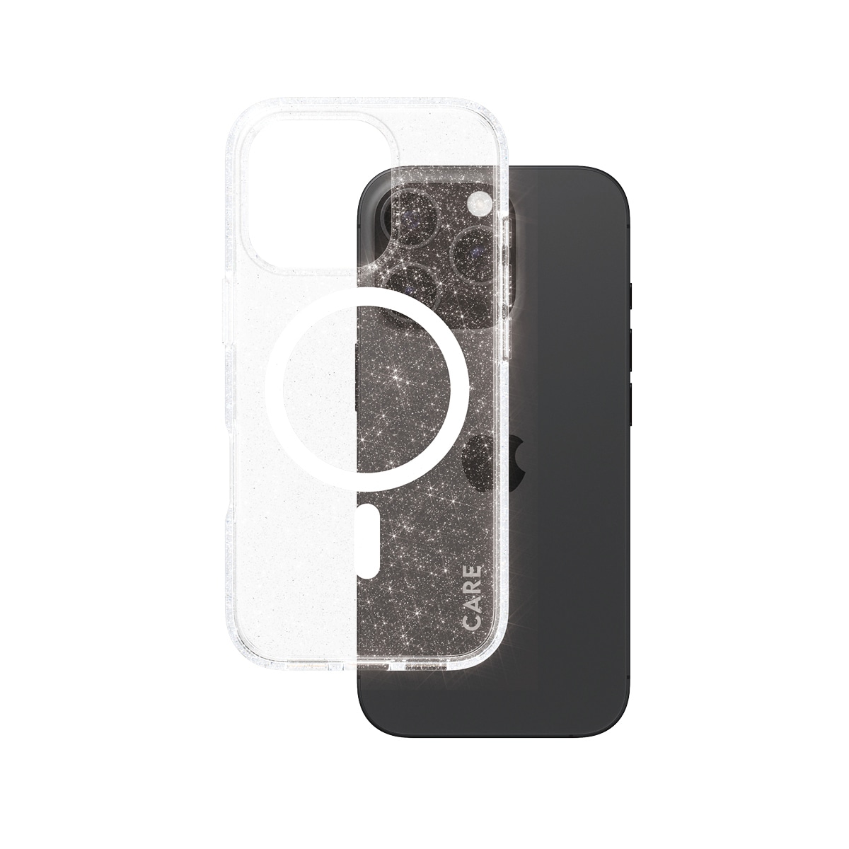 CARE by PanzerGlass Handyhülle »Star Lit Case für Apple iPhone 16 Pro«, iPhone 16, Backcover, Schutzhülle, Handyschutzhülle, Case, Schutzcase, stoßfest
