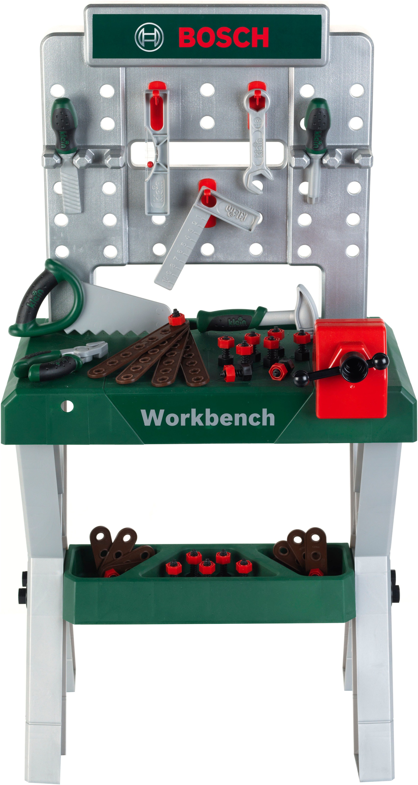 KLEIN Kinder Spielwerkbank "Bosch, Workbench", bunt, Kunststoff, B:48cm H:90,5cm T:32cm, Rollenspielzeug, Made in Germany