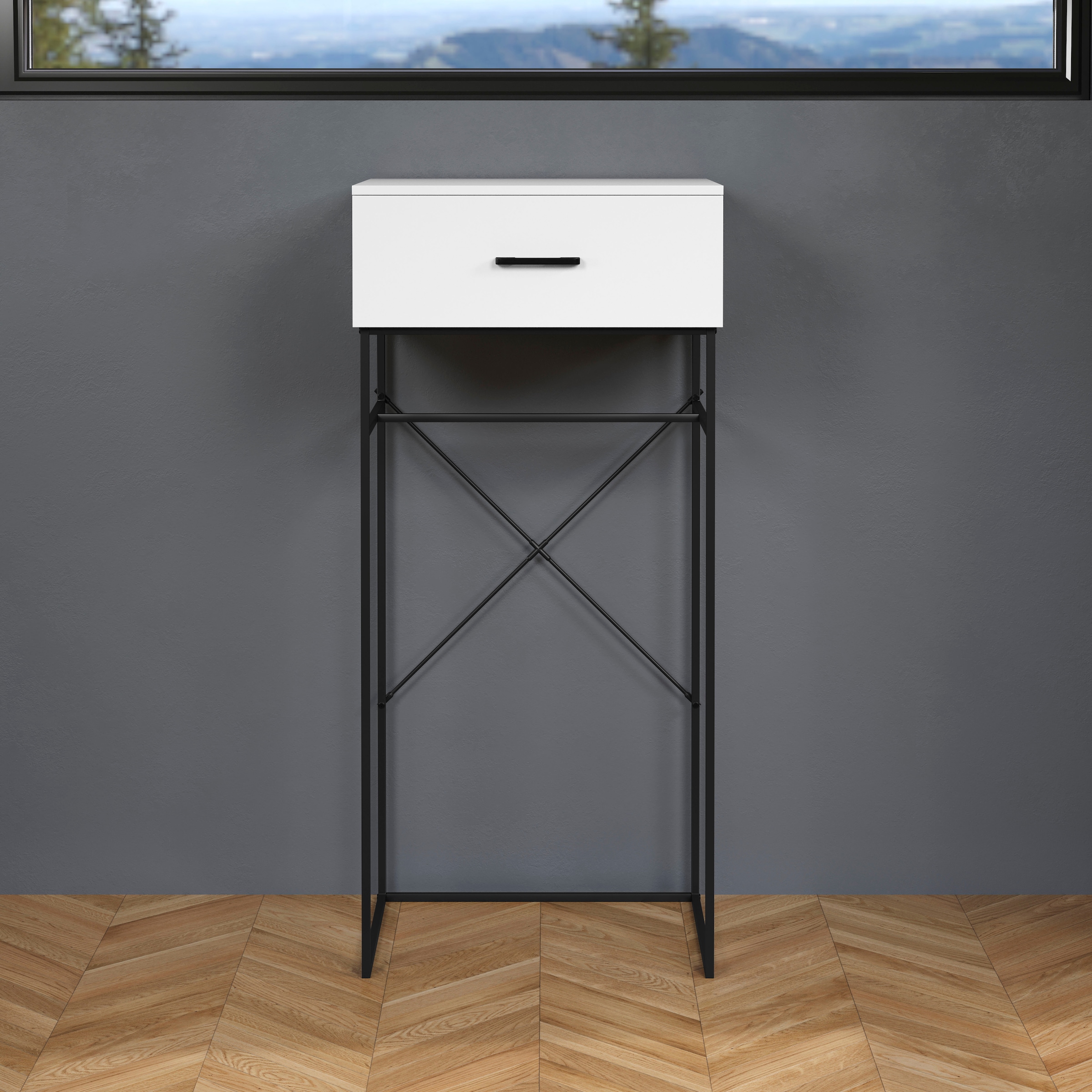 Home affaire Beistelltisch »Sterling« 1 Stk. tlg. Konsolentisch mit 1 Schublade - (B/T/H) 60/48/132 cm