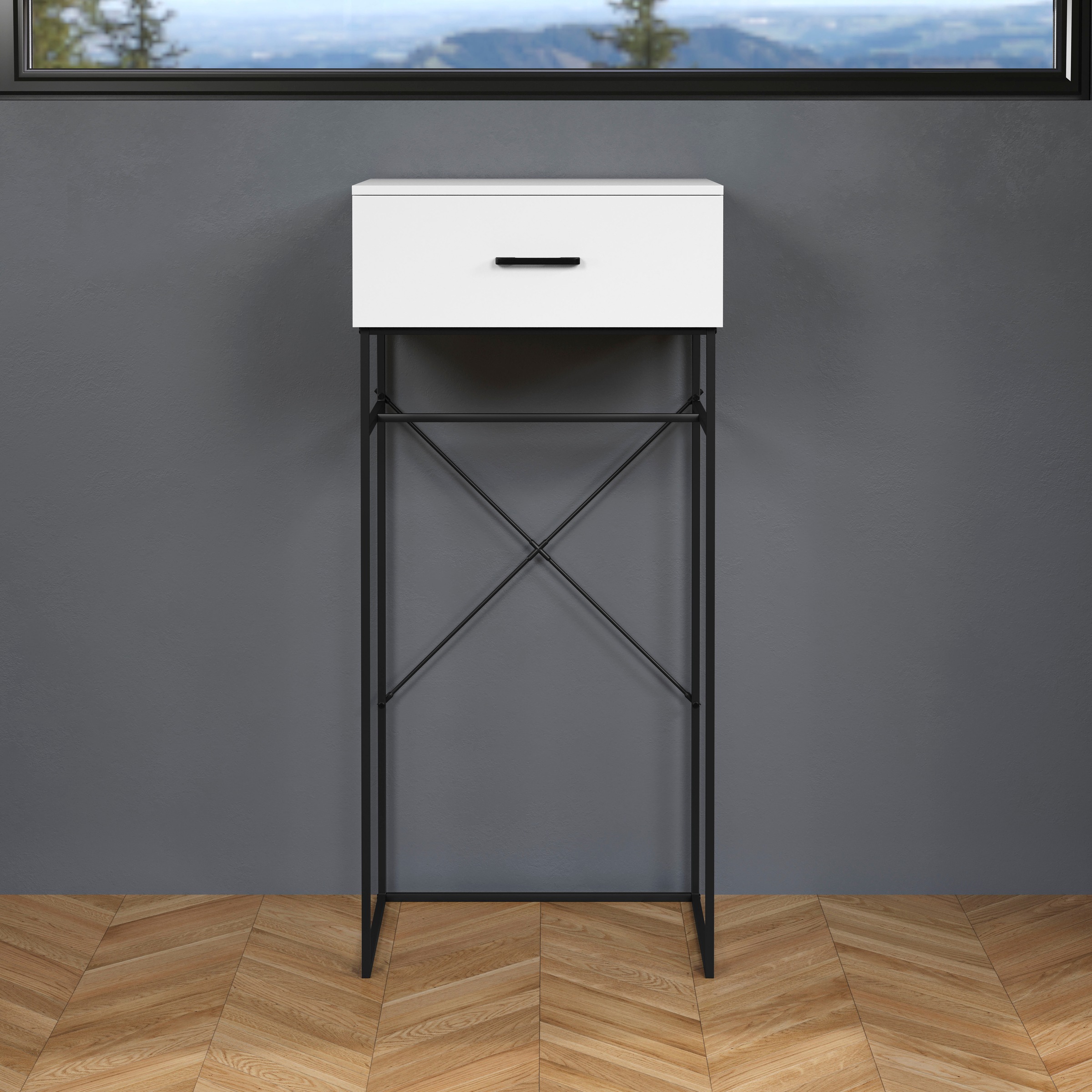 Home affaire Beistelltisch "Sterling" 1 Stk. tlg. Konsolentisch mit 1 Schublade - (B/T/H) 60/48/132 cm