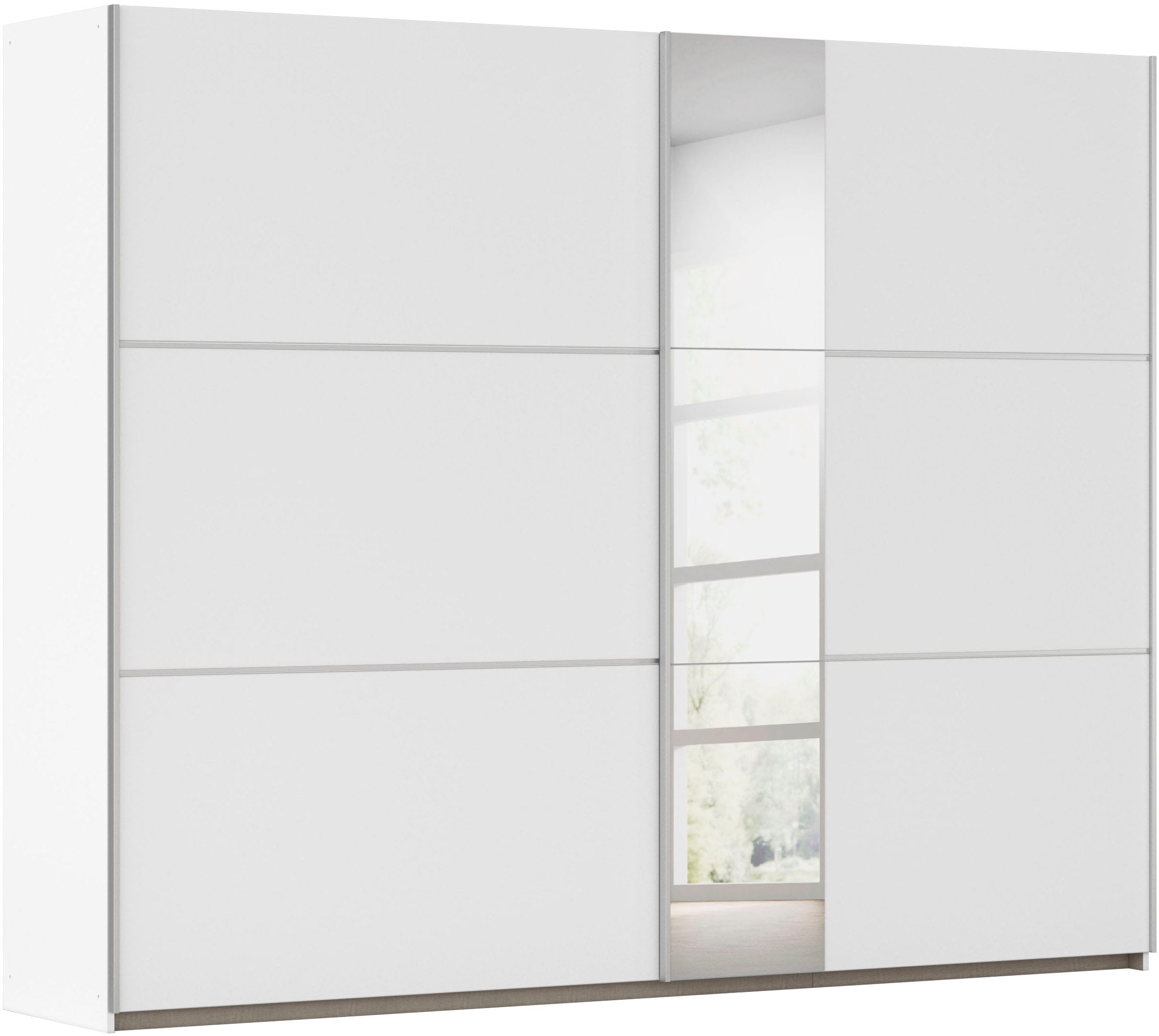 OTTO home Kleiderschrank "Mehrzweckschrank Aktenschrank Möbel Mietswohnung TOPSELLER ASTANA" 3 Ausstattungen BASIC/CLASSIC/PREMIUM (inkl. SOFT-CLOSE-FUNKTION), mit 3 Spiegelelementen, Metallgriffleisten alufarbig MADE IN GERMANY