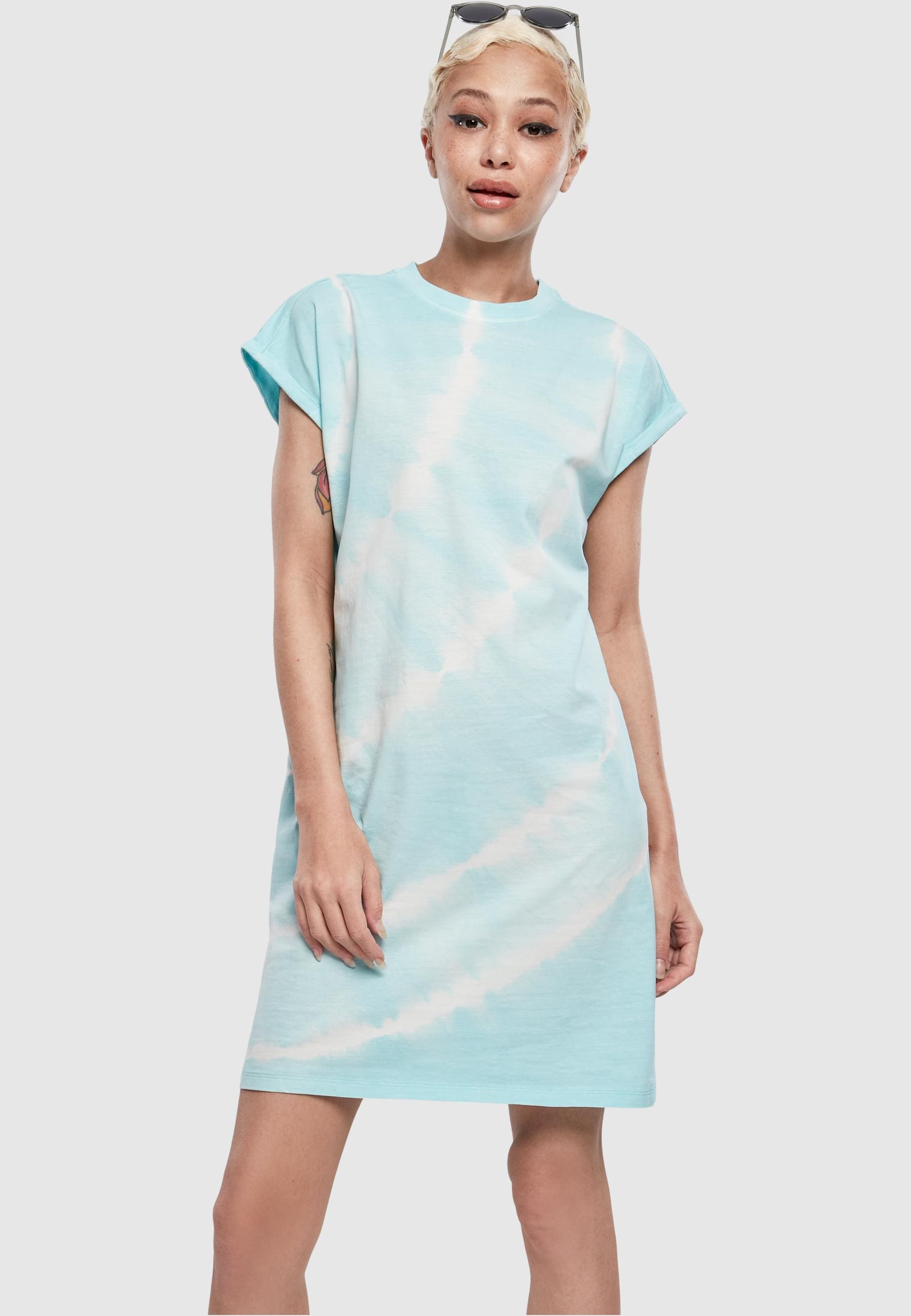 URBAN CLASSICS Shirtkleid »Urban Classics Damen Ladies Tie Dye Dress«, (1 tlg.)