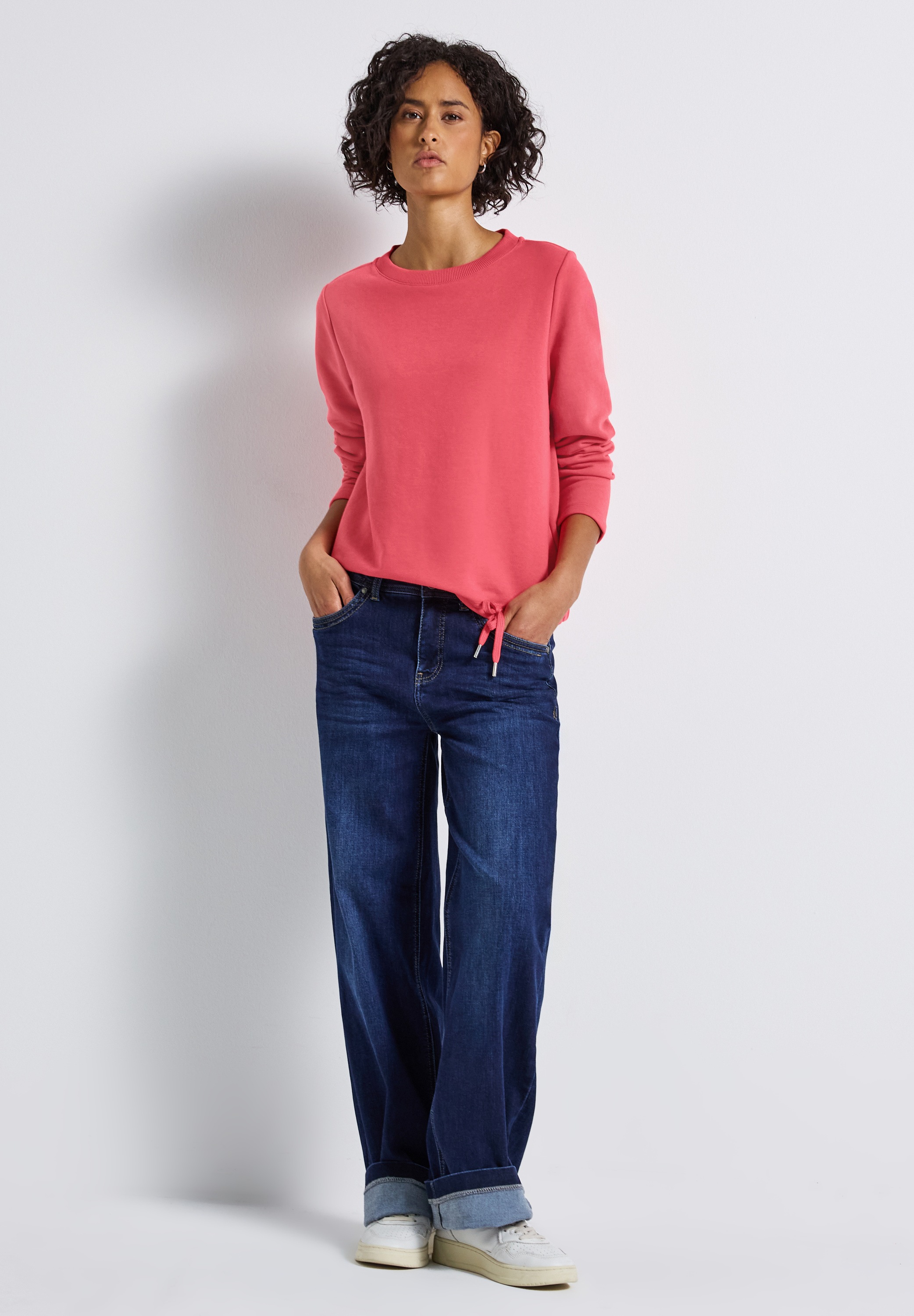STREET ONE Sweatshirt, mit Tunnelzug am Saum