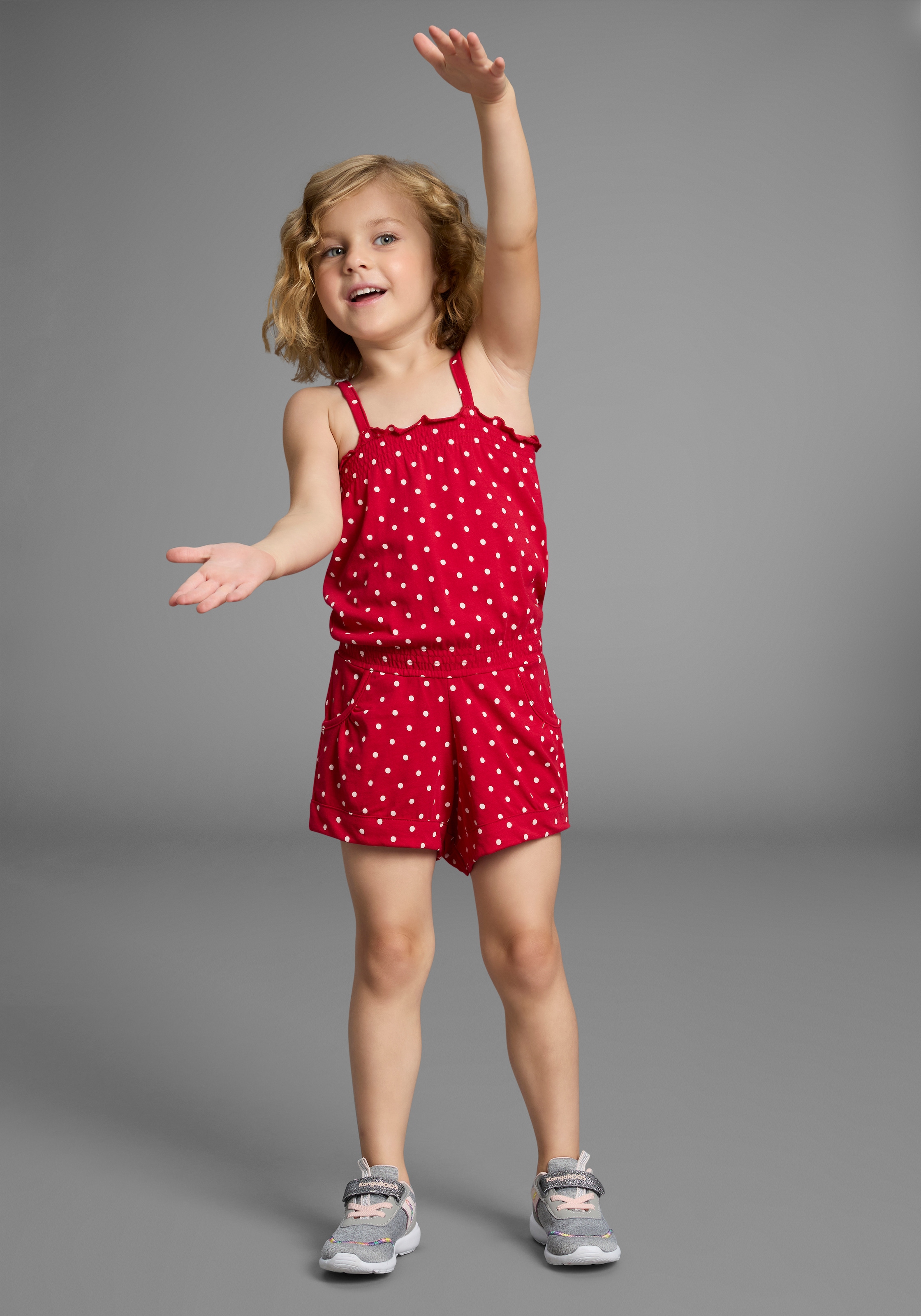 KIDSWORLD Kurzoverall »für kleine Mädchen«, niedlich gepunktet
