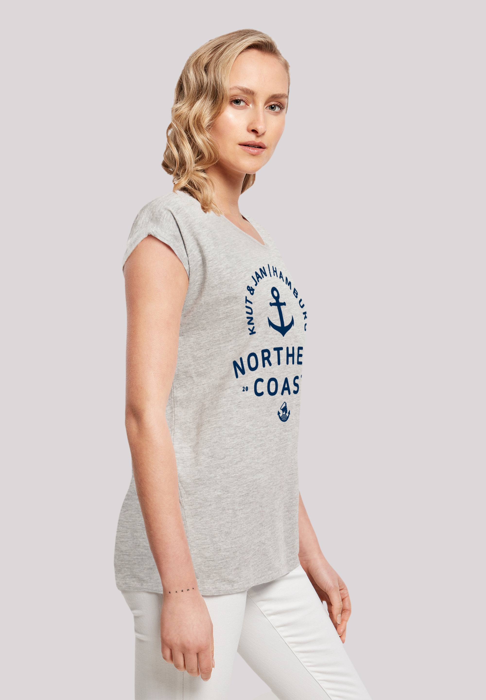 F4NT4STIC T-Shirt »Nordsee Knut & Jan Hamburg«, Print
