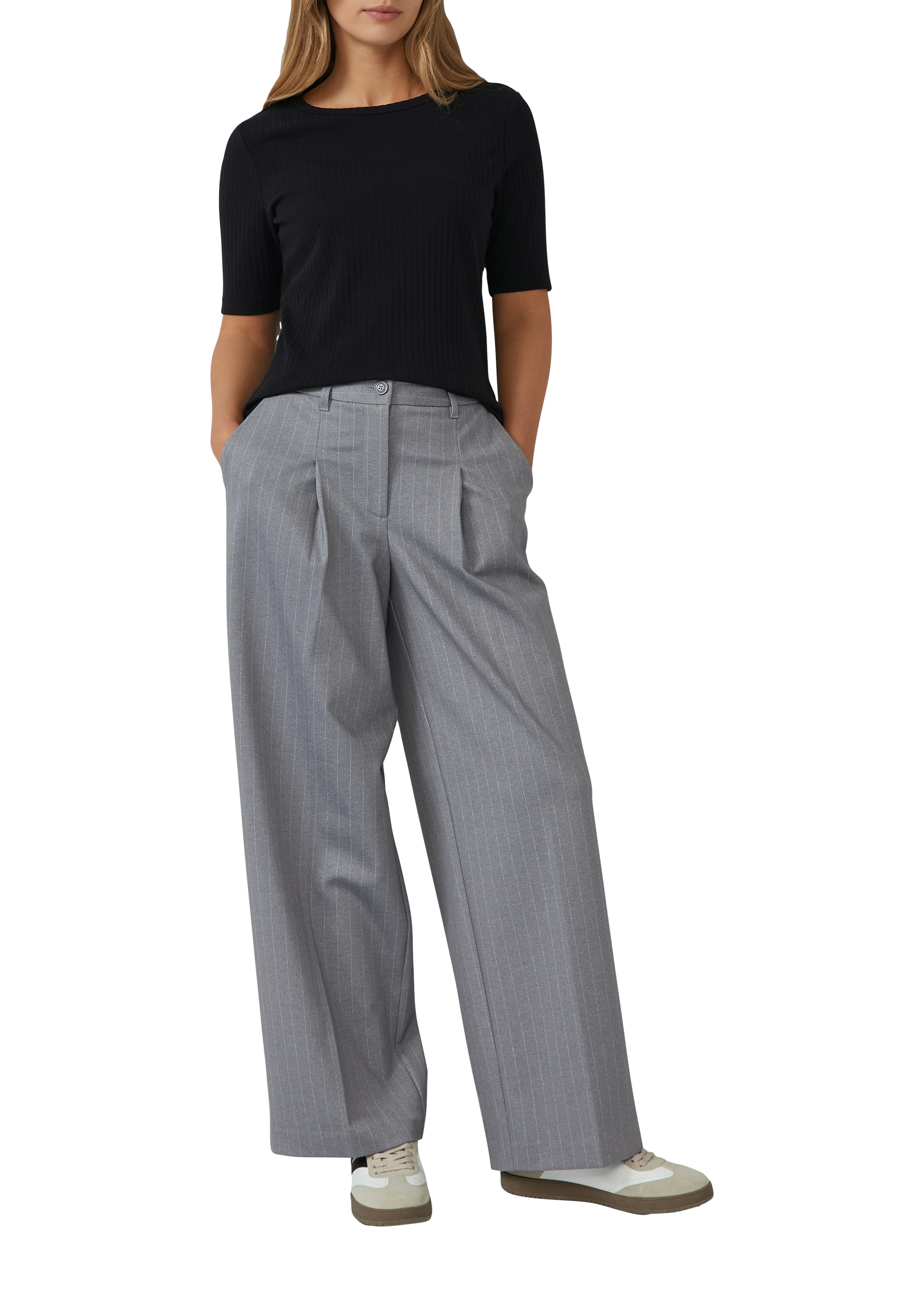 s.Oliver T-Shirt mit Rippstruktur