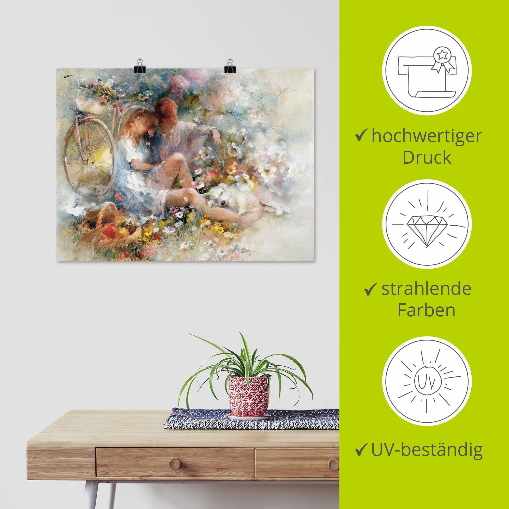 Artland Wandbild »Reise im Frühjahr« Paar 1 Stk. tlg. ohne Rahmen