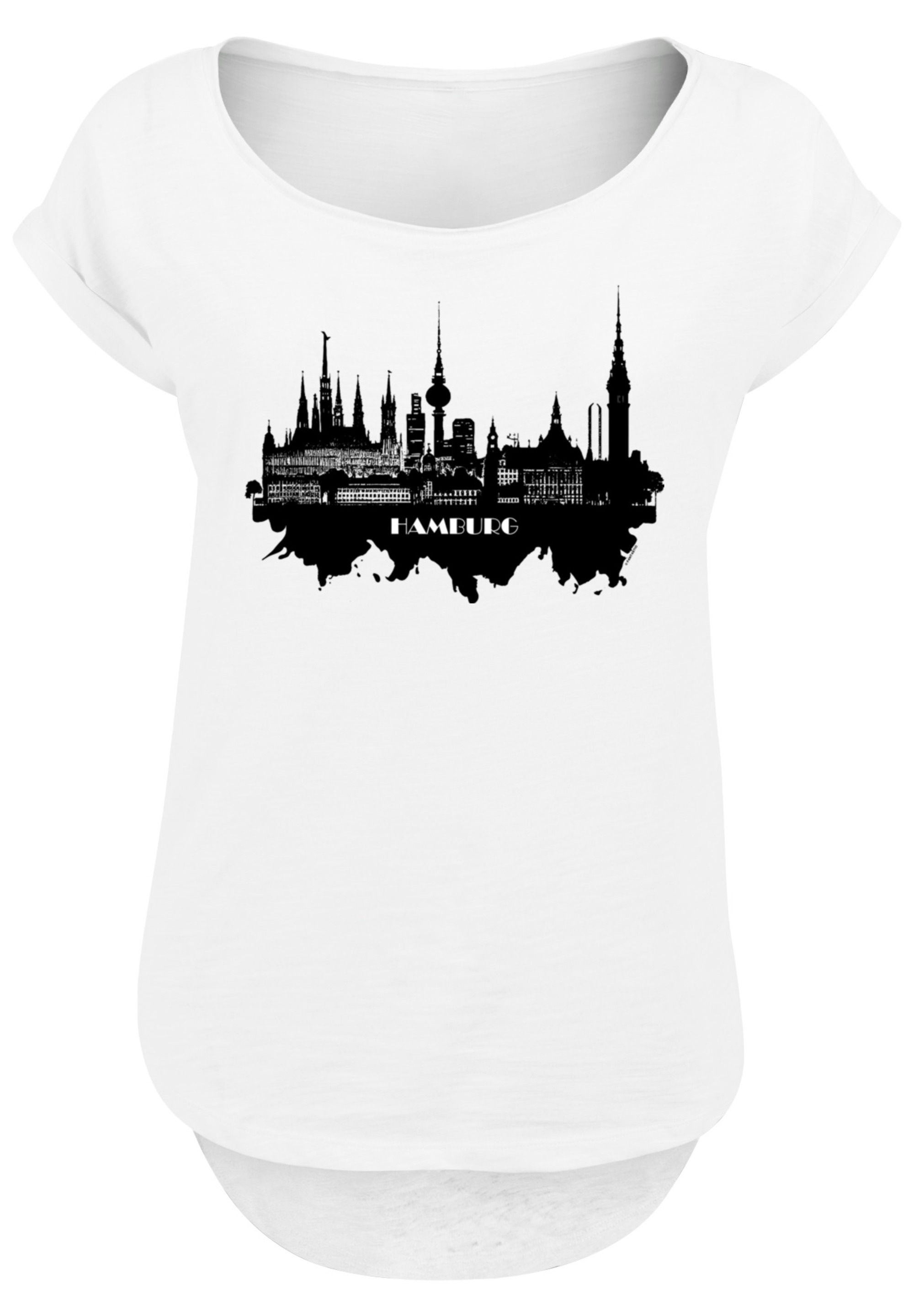 F4NT4STIC T-Shirt »Cities Collection - Hamburg skyline«, Print