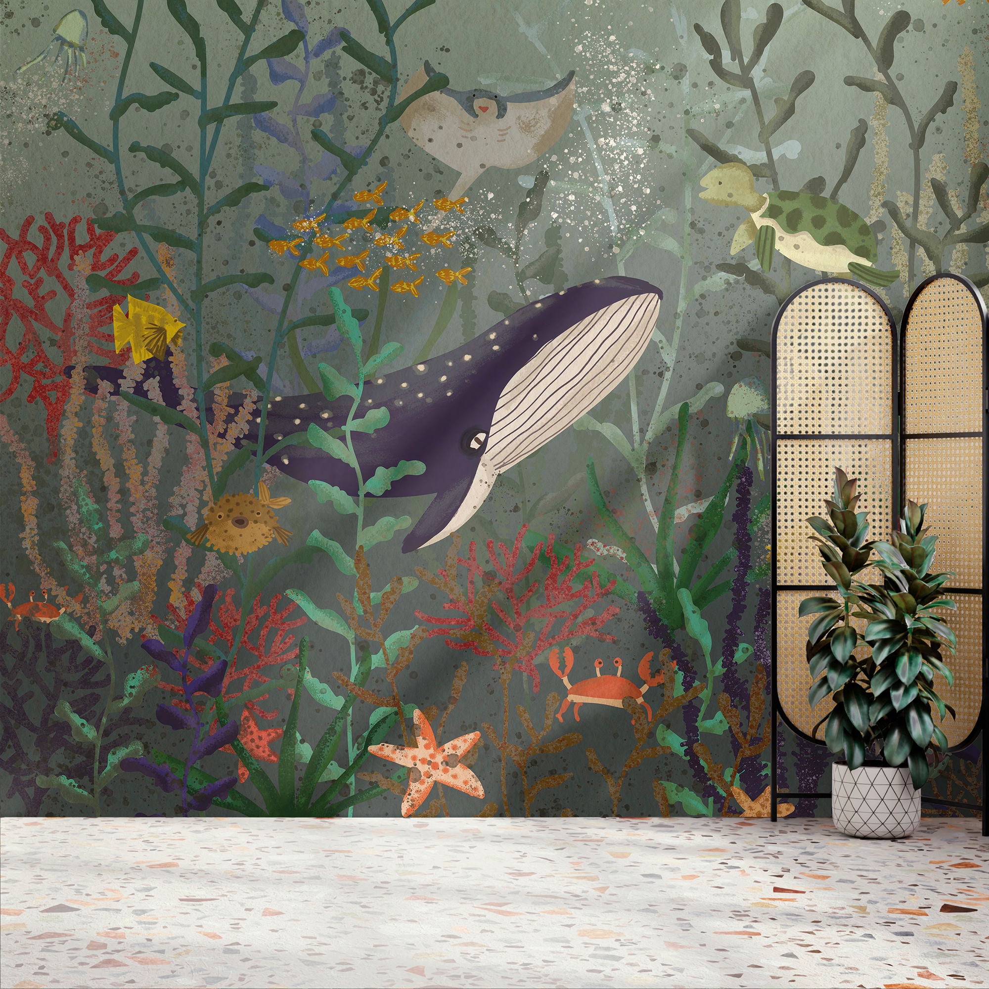 Art for the home Fototapete »Unter dem Meer«, Meer, Design Tapeten