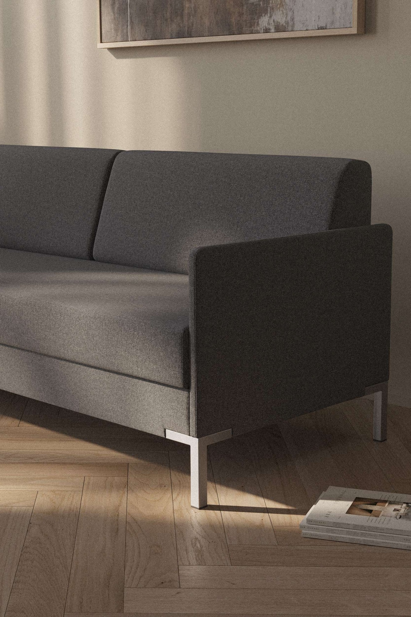 HESTBÆK Schlafsofa »Hestbæk 415 3-Sitzer, Bettfunktion, Federkern, Breite 208cm« Umklappbar, Querschläfer, sehr komfortabel, Stauraum
