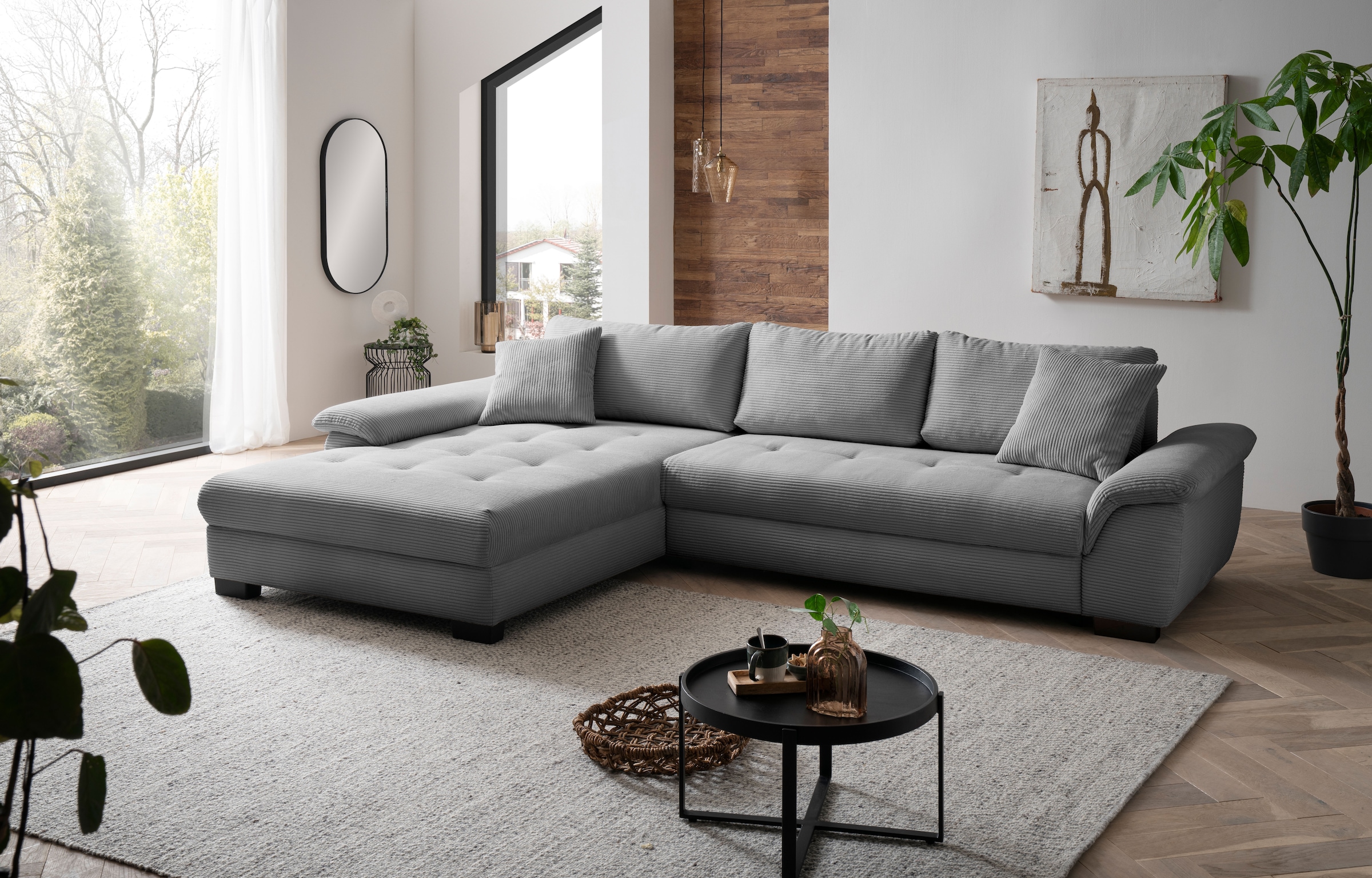Mr. Couch Ecksofa "Dario, L-Form, mit Bett und Bettkasten", wahlweise mit K günstig online kaufen
