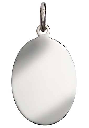 Firetti Kettenanhänger »Oval, glanzvoll, rhodiniert und massiv«, Made in Germany kaufen