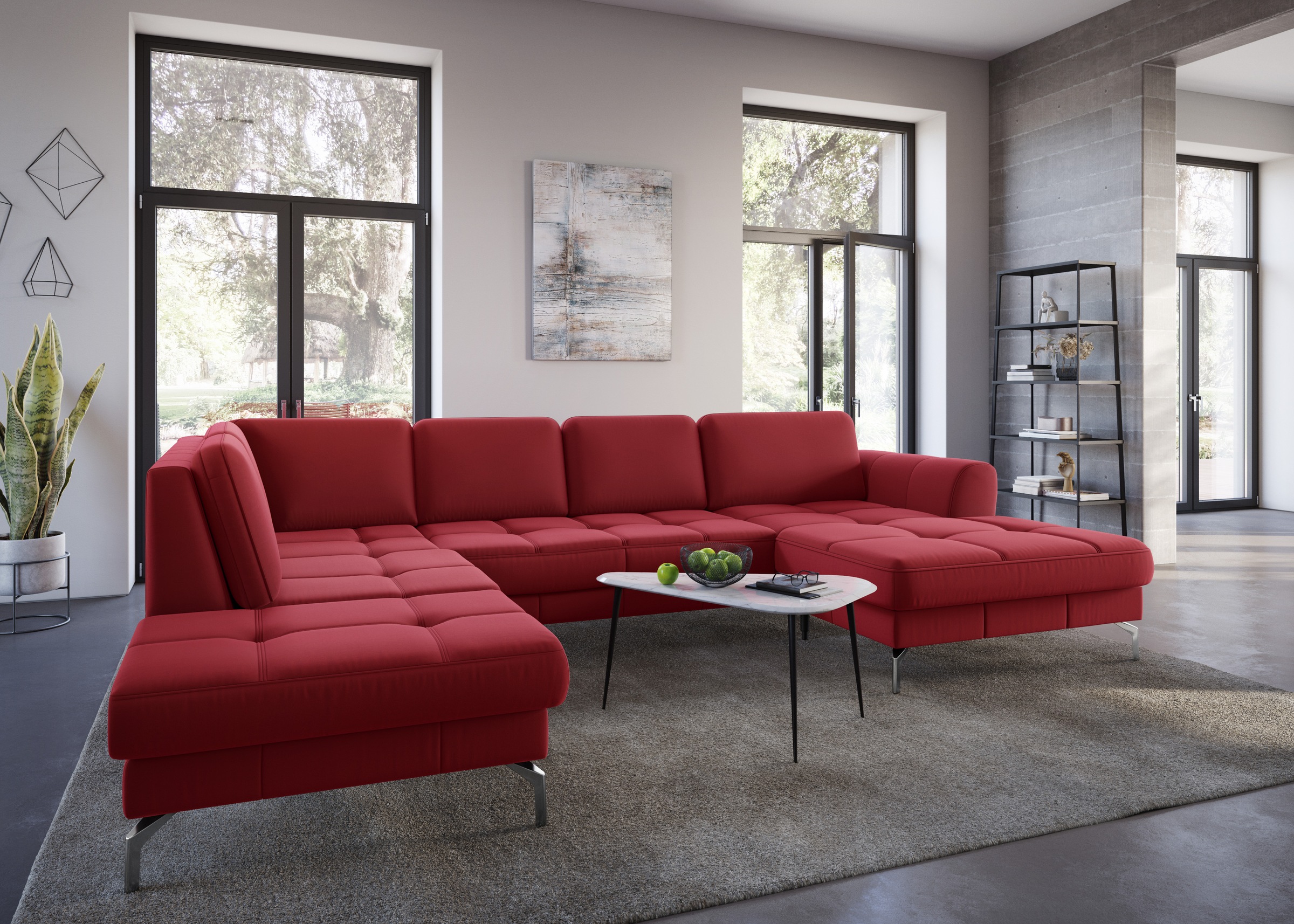 sit&more Wohnlandschaft "Bendigo U-Form", inklusive Sitztiefenverstellung, günstig online kaufen