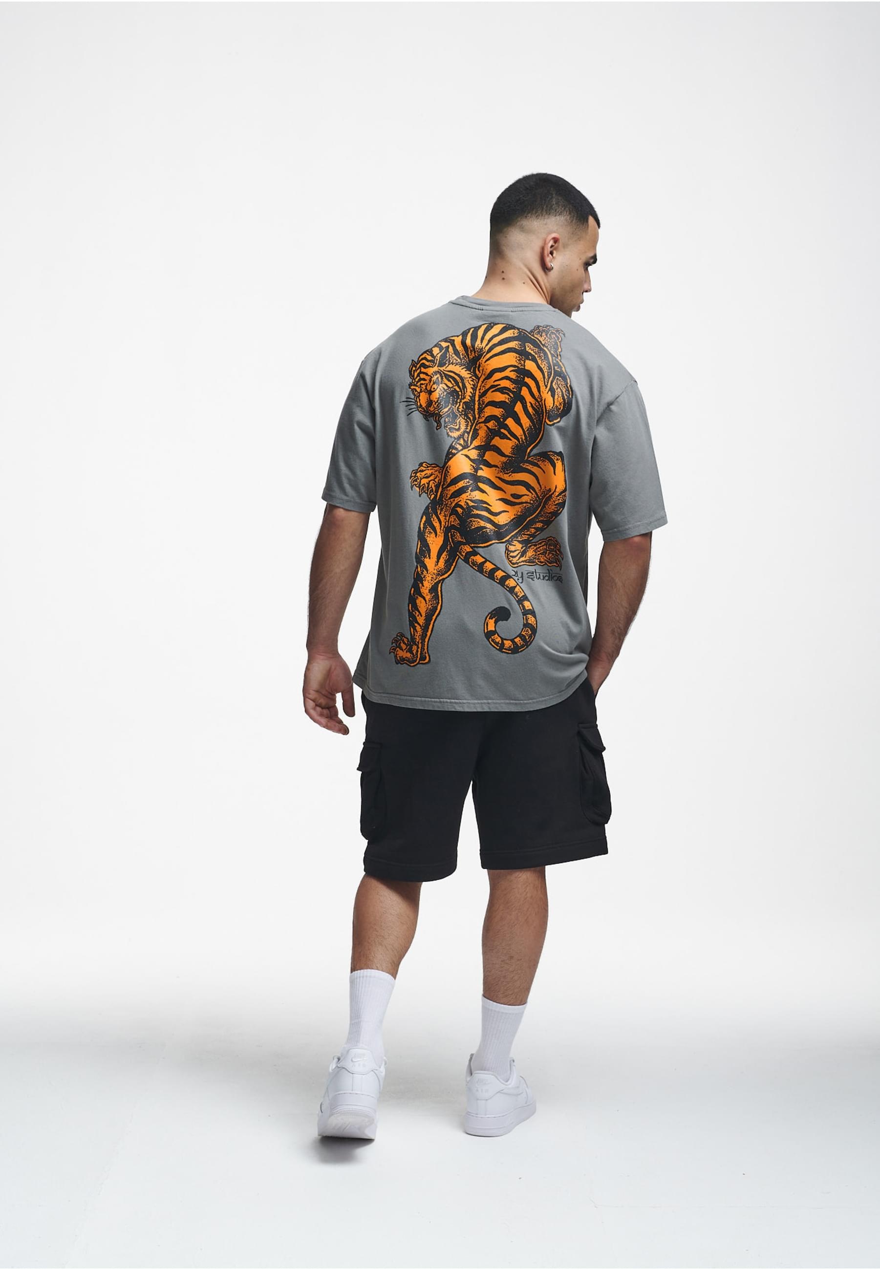 2Y Studios T-Shirt »2Y Studios Herren 2Y Tiger Oversize Tee«, (1 tlg.)