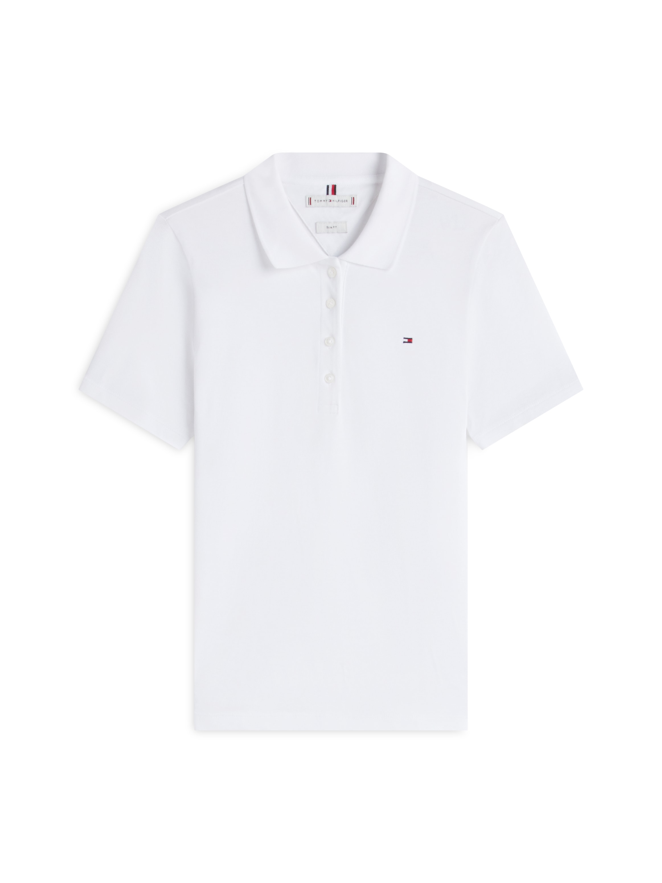 Tommy Hilfiger Poloshirt »1985 SLIM PIQUE POLO SHORT SLEEVE« mit Tommy Hilfiger Logo-Flag